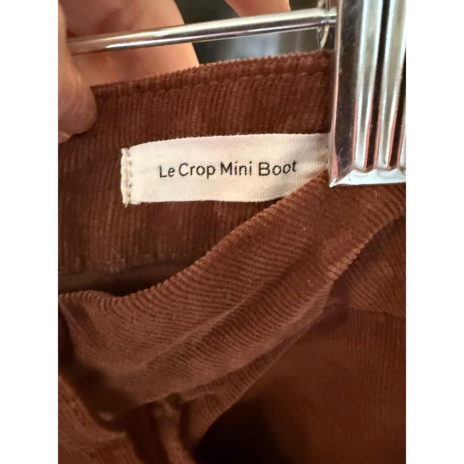 Frame FRAME Le Crop Mini Boot Corduroy 30 Mid Rise Flare Cropped Size 30" / US 8 / IT 44 - 5 Thumbnail
