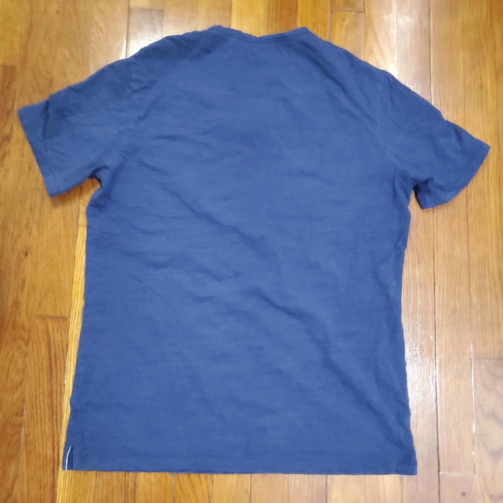 Vintage Buttercloth Mens Large Blue Icy Cotton V-Neck Short Sleeve Shirt Casual Soft Size US L / EU 52-54 / 3 - 6 Thumbnail