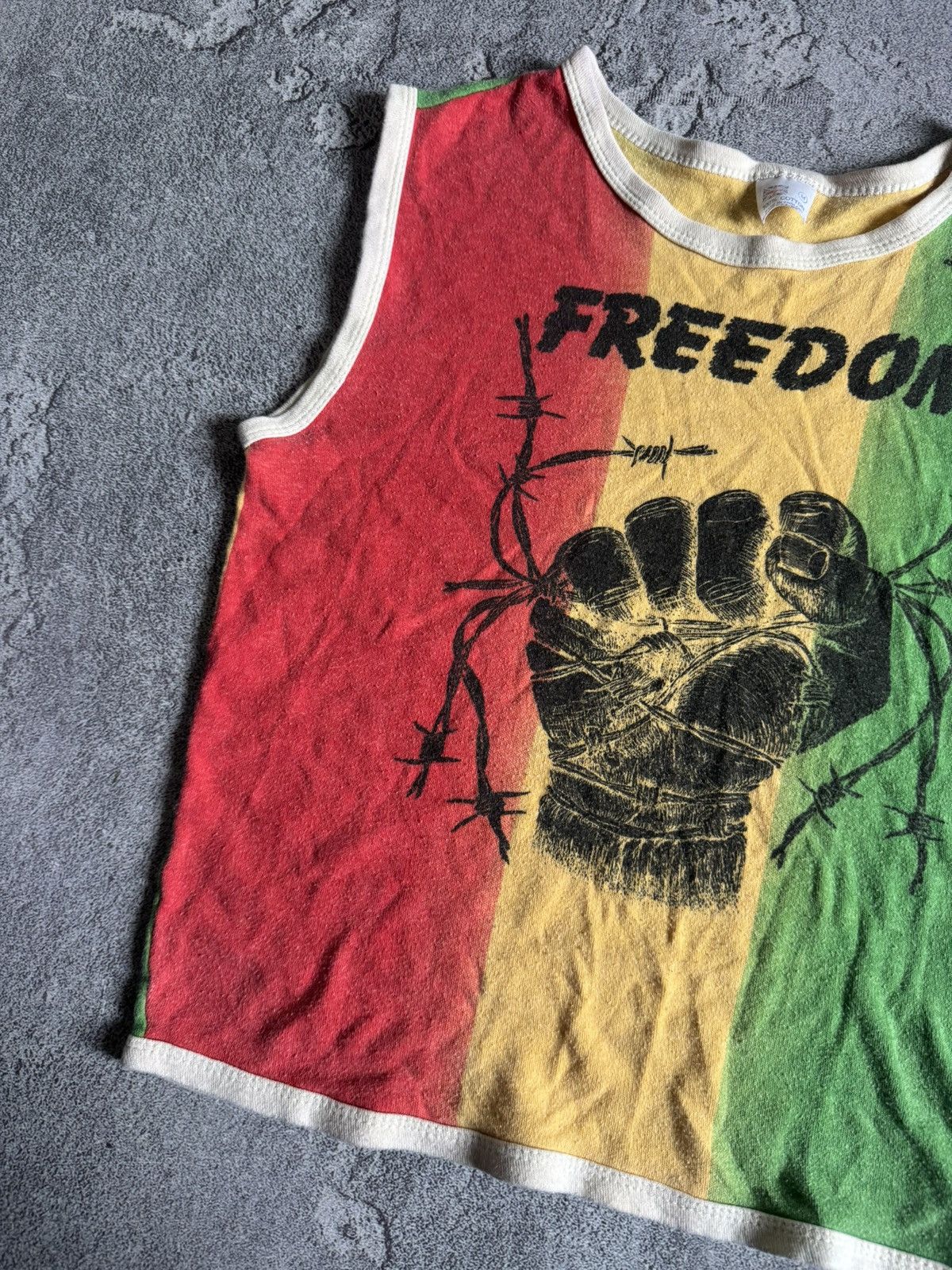 Band Tees × Vintage Freedom M/size tank top shirt sleeveless made in England Size M / US 6-8 / IT 42-44 - 5 Thumbnail