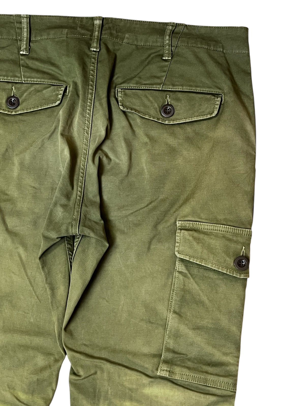 Toyo Enterprises sick🔥Vintage JOHNBULL green army faded baker cargo pants Size US 35 - 8 Thumbnail