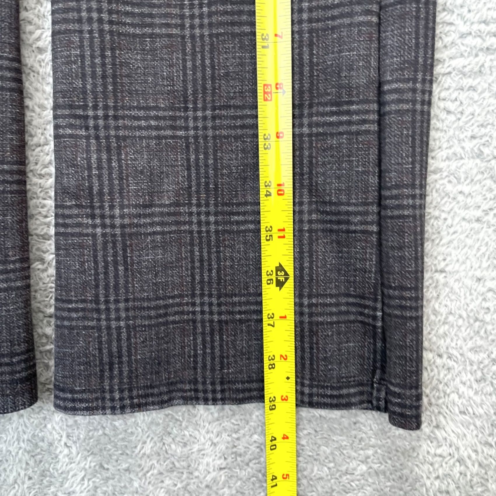 Vintage Tapata Pants Womens Small Gray Dress Glen Plaid Bootcut Leg Business Office Wear Size 26" / US 2 / IT 38 - 7 Thumbnail