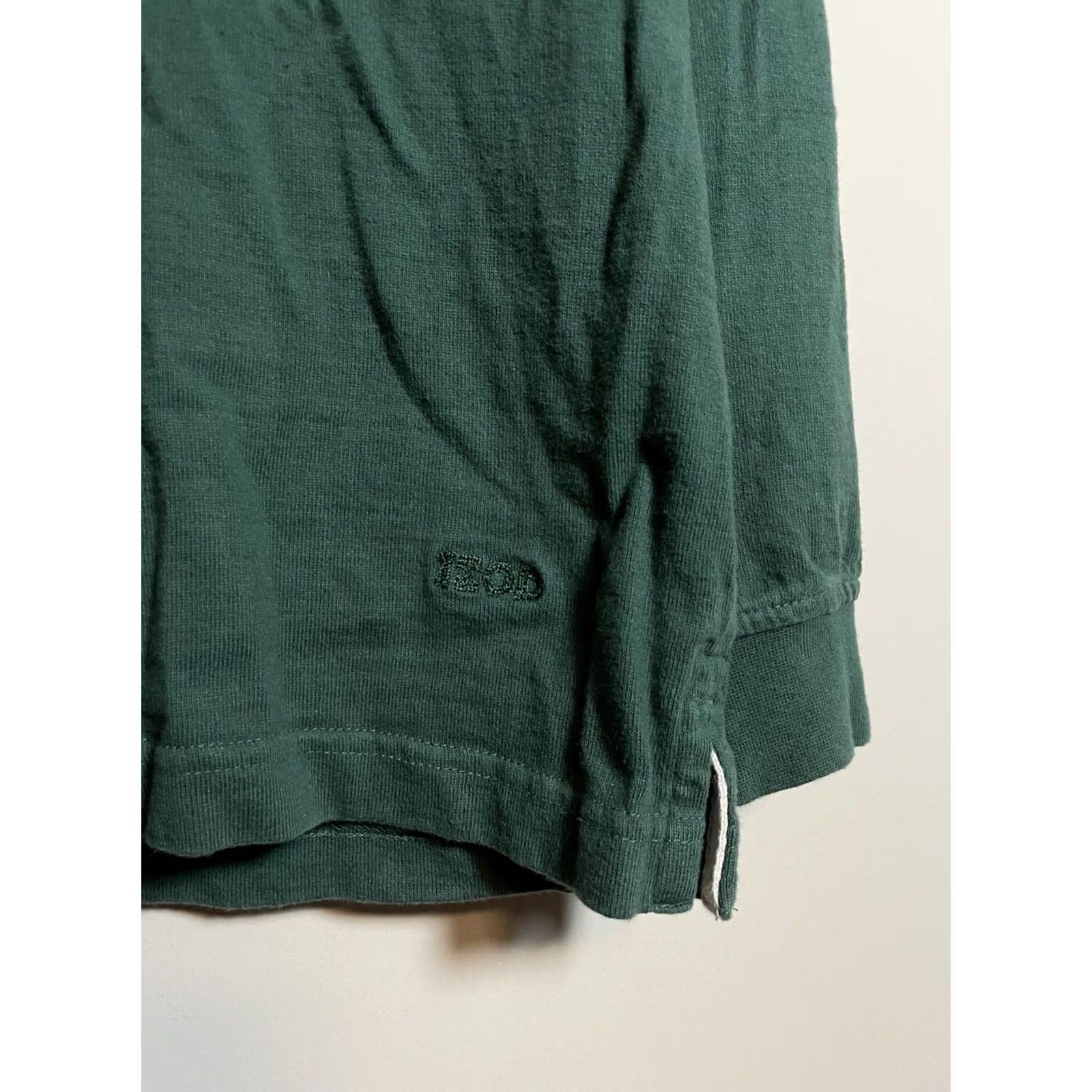 Izod VINTAGE IZOD Varsity Rugby Shirt Green Navy Stripe Striped Cotton Long Sleeve Pullover Collared Polo Size L Unsisex Adults Mens Womens Size US L / EU 52-54 / 3 - 4 Thumbnail