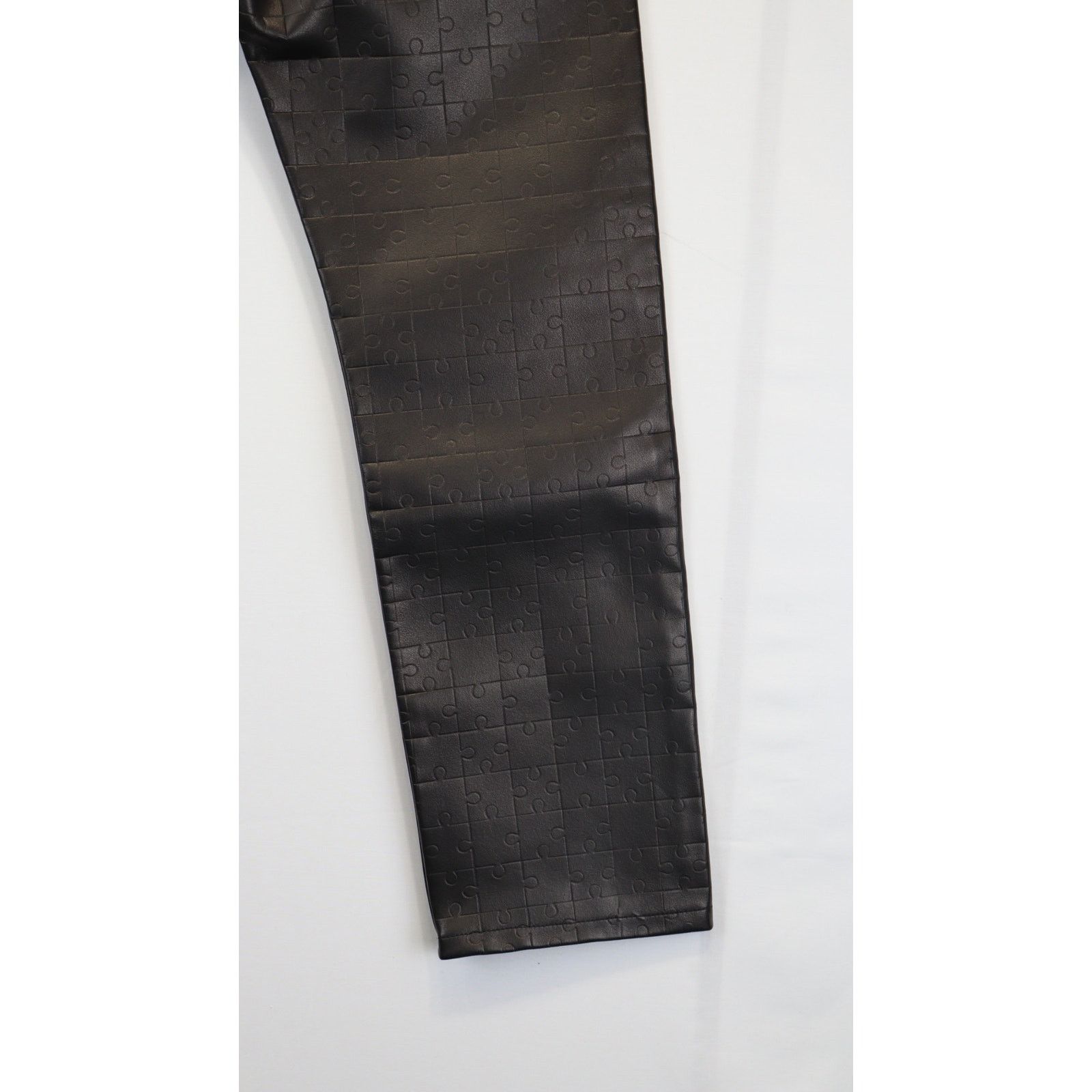 VTMNTS o1rshd1 Puzzle Leather Pants in Noir Black Size US 30 / EU 46 - 11 Thumbnail