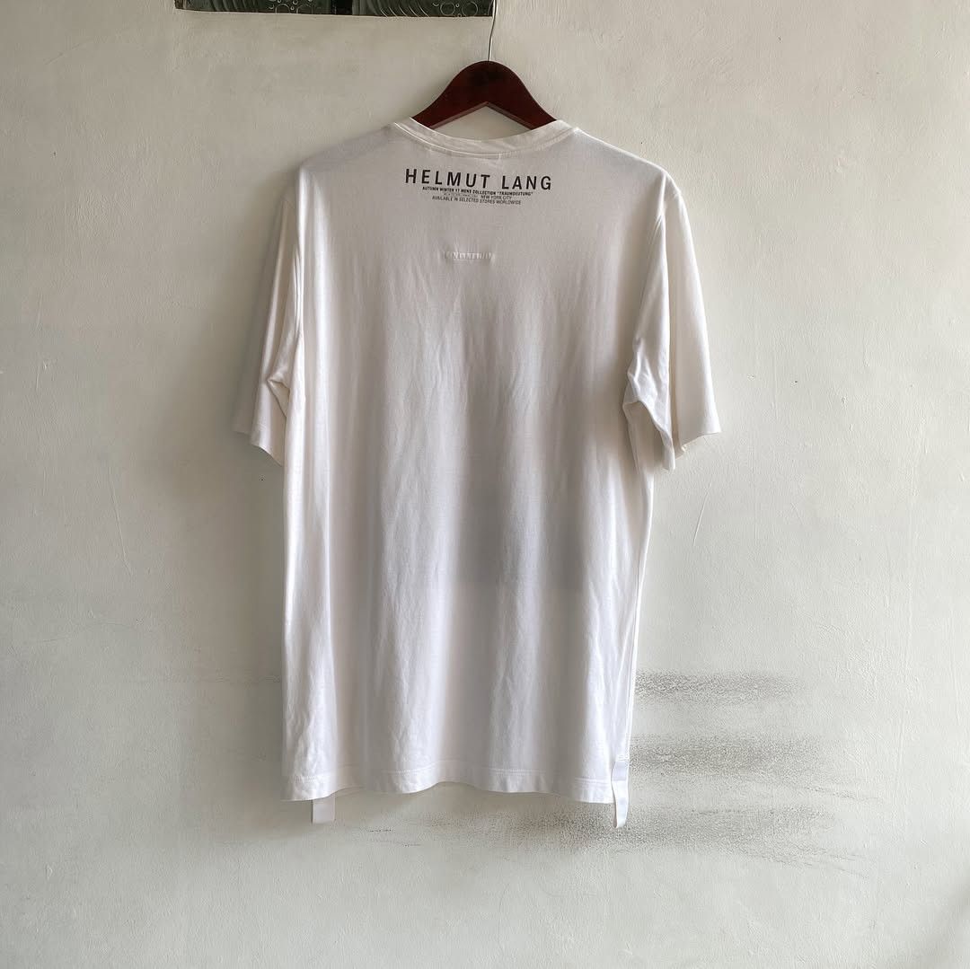 Helmut Lang Helmut Lang White Tees Size US L / EU 52-54 / 3 - 4 Thumbnail