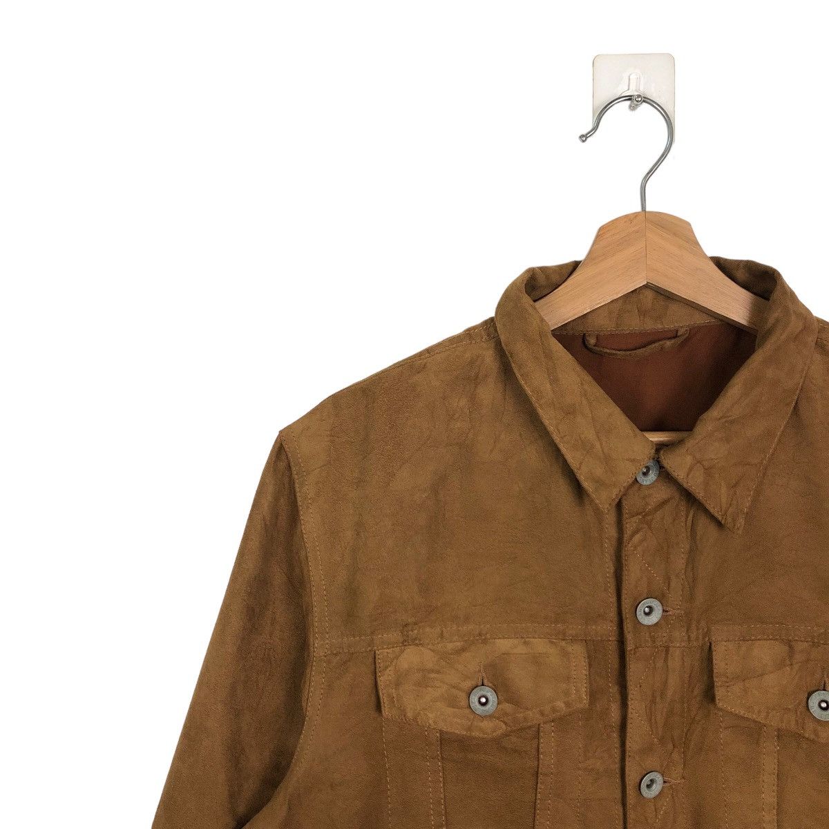 Japanese Brand 🔥VINTAGE SUEDE LEATHER CROPPED JACKET GU JAPAN ISSEY MIYAKE Size US L / EU 52-54 / 3 - 6 Thumbnail