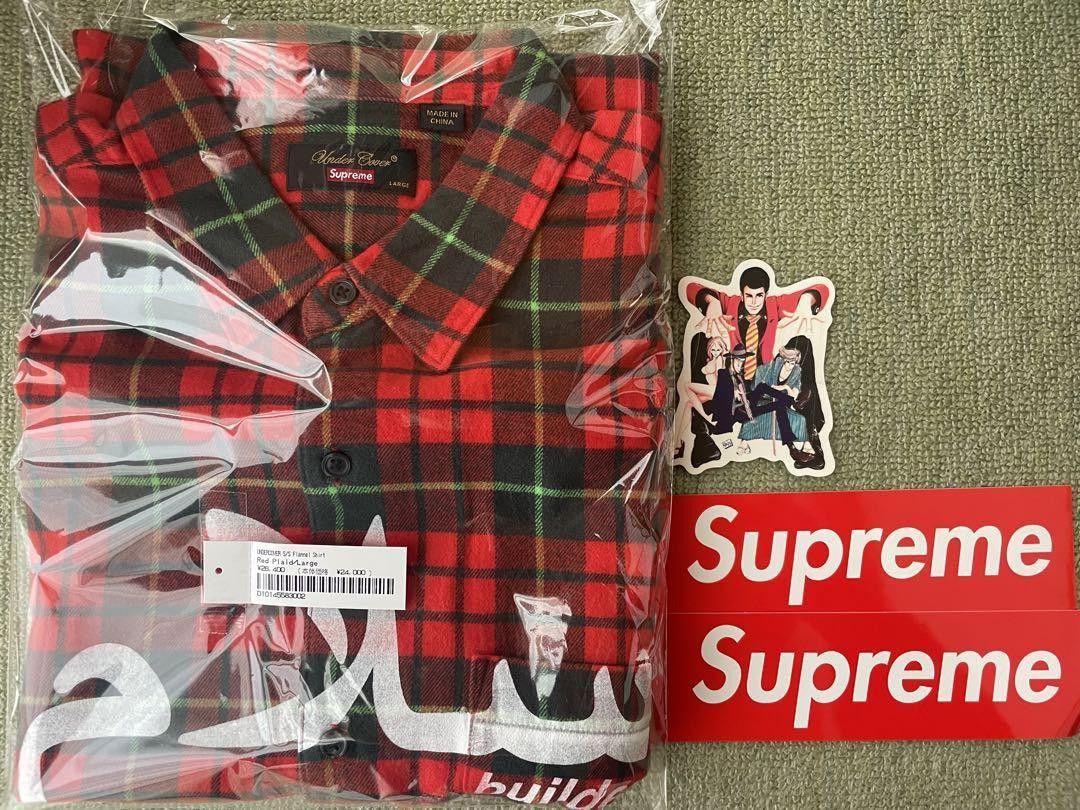 Supreme × Undercover Supreme x UNDERCOVER SS Flannel Shirt Red 