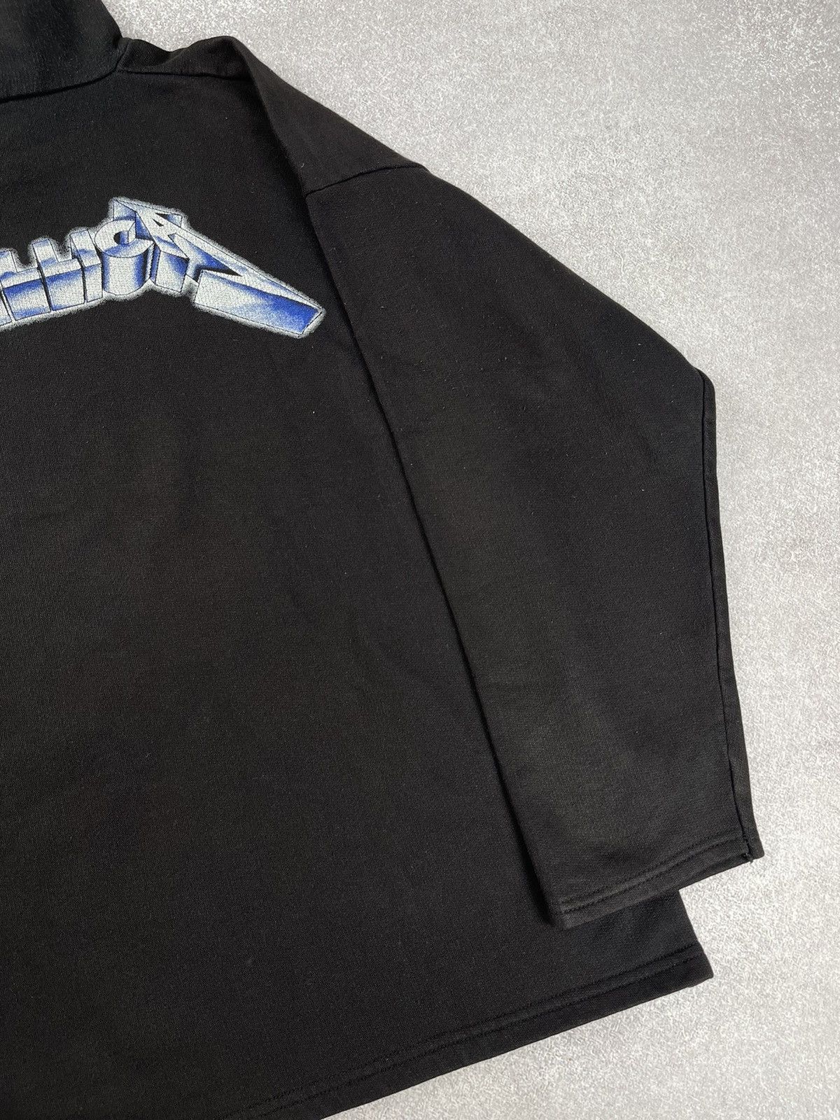 Band Tees × Metallica × Vintage Vintage 90’s Metallica Ride The Lightning Hoodie Size US XL / EU 56 / 4 - 10 Thumbnail