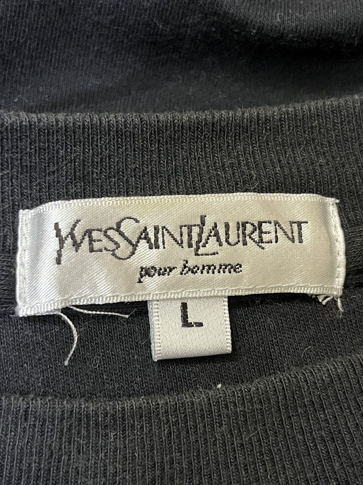 Yves Saint Laurent VINTAGE YSL YVES SAINT LAURENT SPELLOUT EMBROIDERY TEE SHIRT Size US L / EU 52-54 / 3 - 8 Thumbnail