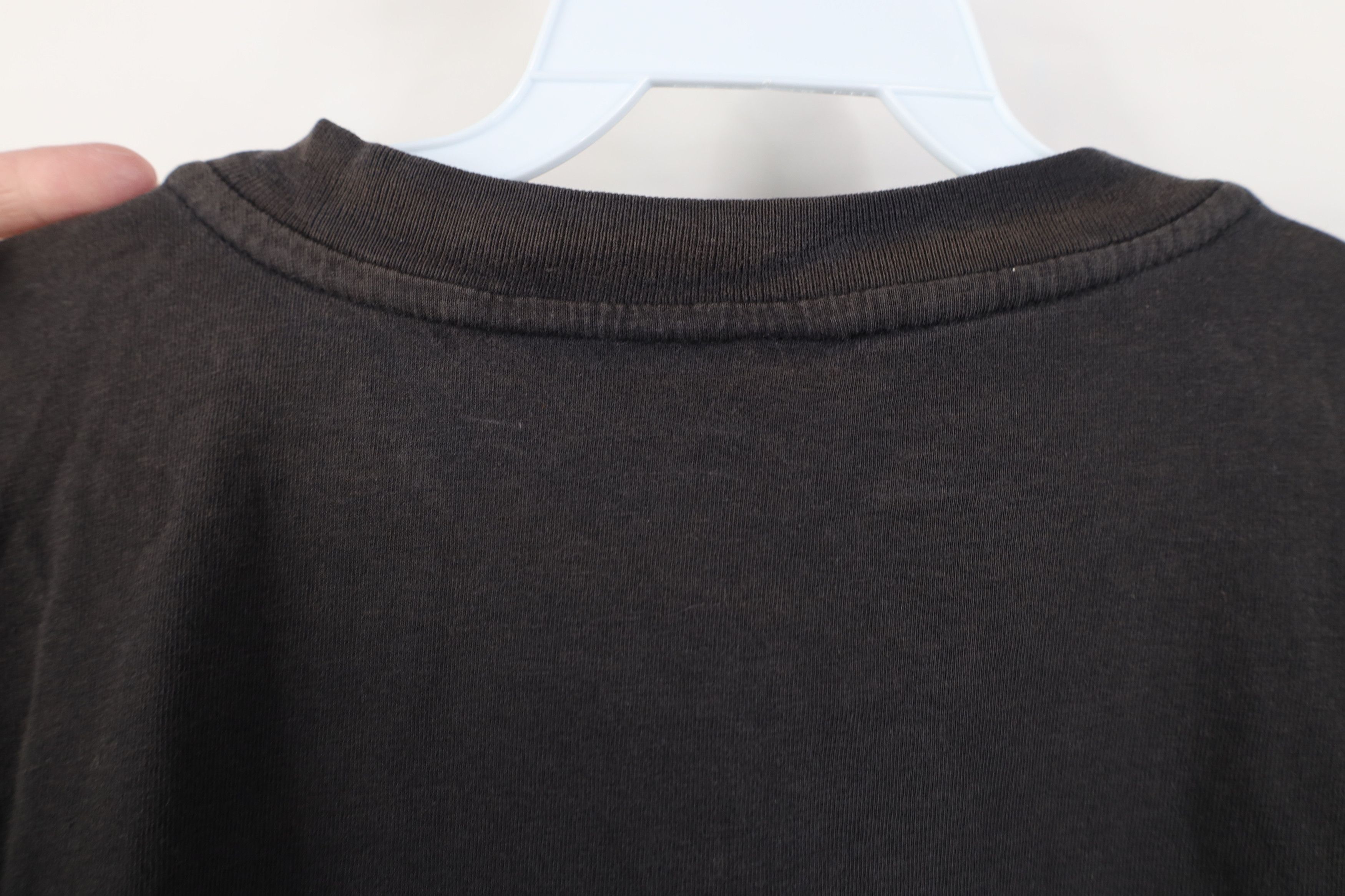 Vintage Vintage 90s Y2K Streetwear Sun Faded Henley T-Shirt Black Size US L / EU 52-54 / 3 - 11 Thumbnail
