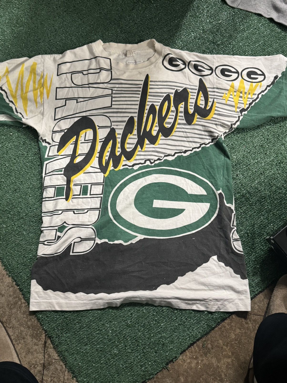 Vintage Vintage 1996 AOP Greenbay Packers Size US XL / EU 56 / 4 - 1 Thumbnail