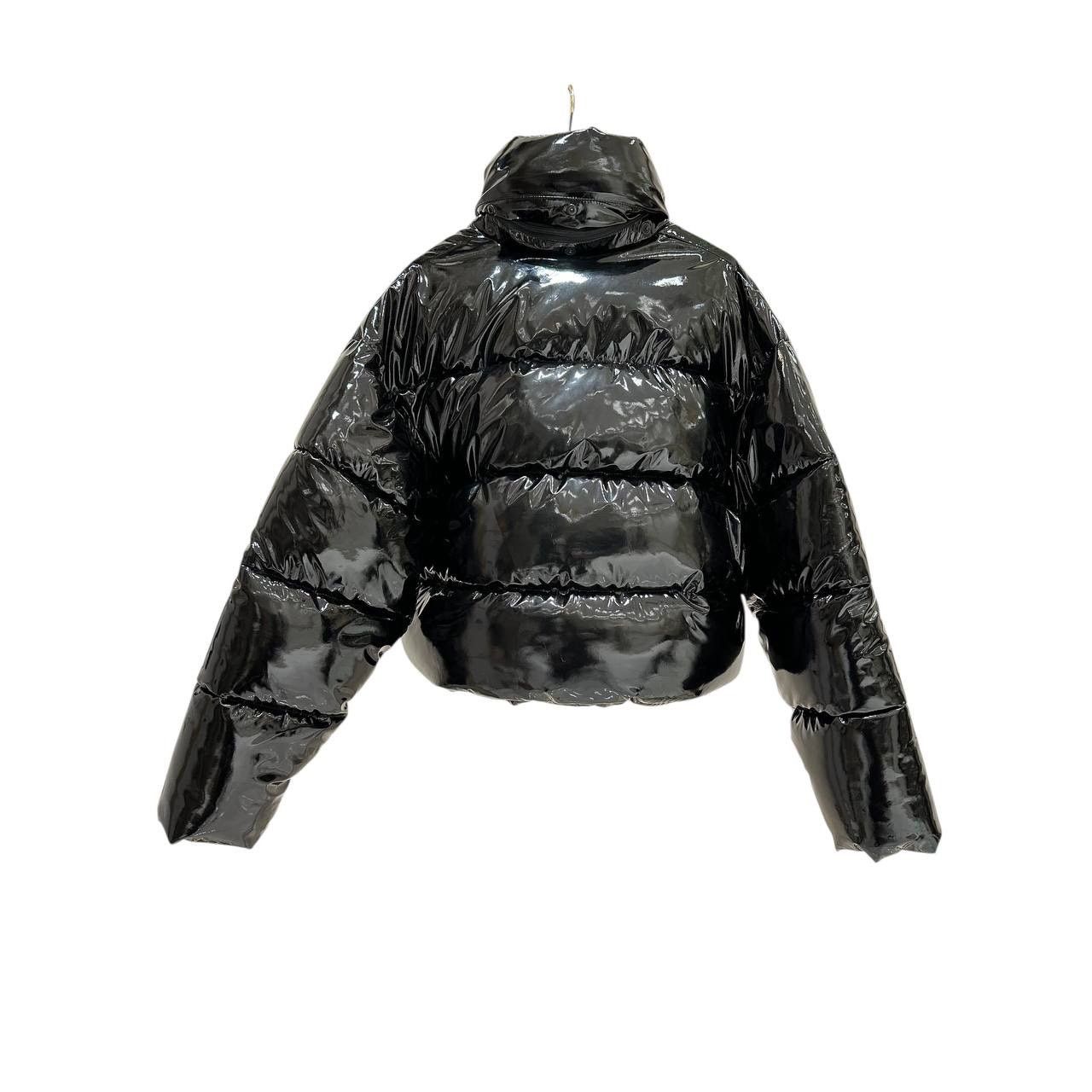 Balenciaga Balenciaga Black Lacquered Puffer Jacket - Size 38 Size S / US 4 / IT 40 - 2 Thumbnail