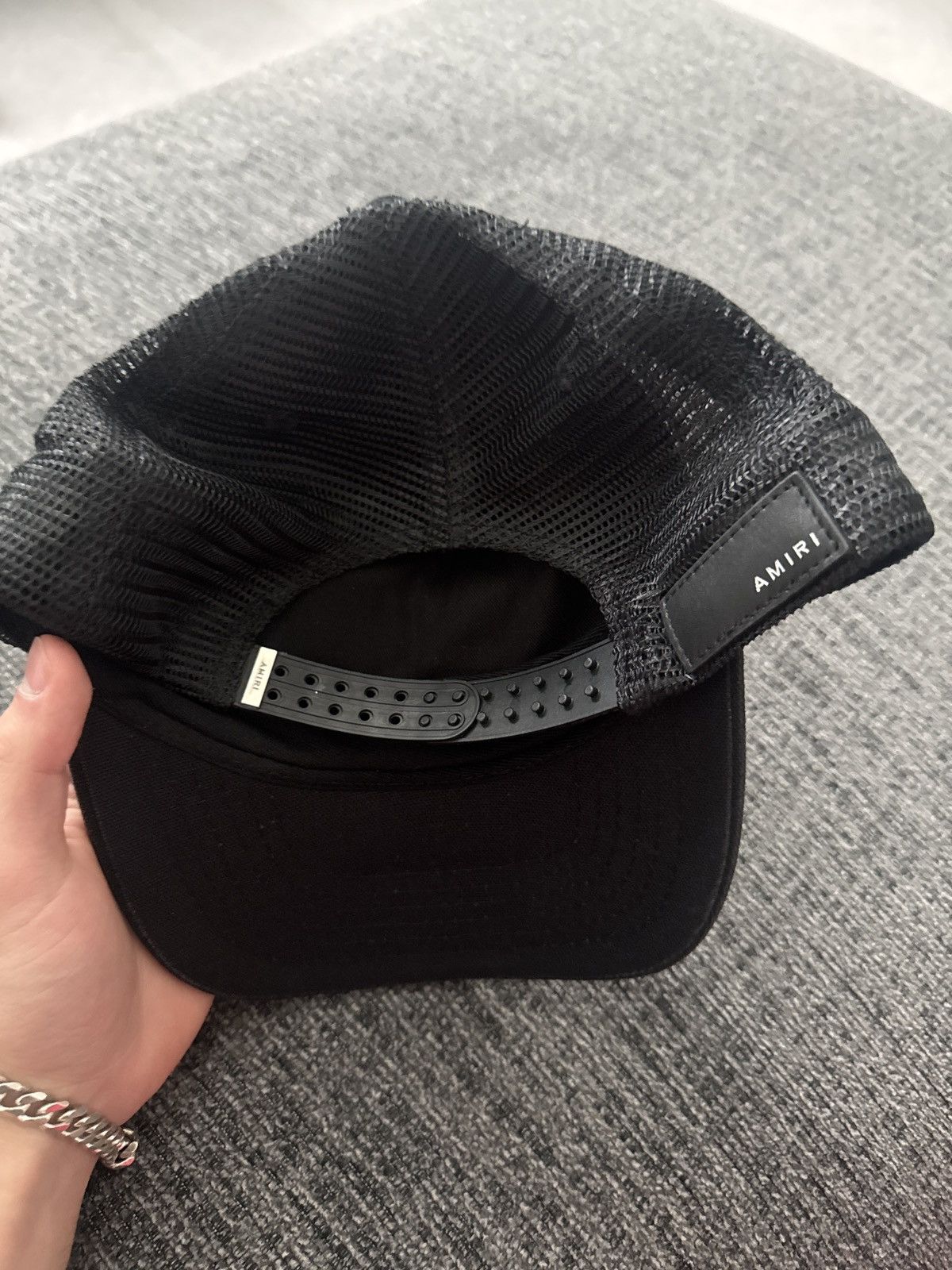 Amiri Amiri Staggered Logo Trucker Hat Size ONE SIZE - 2 Thumbnail