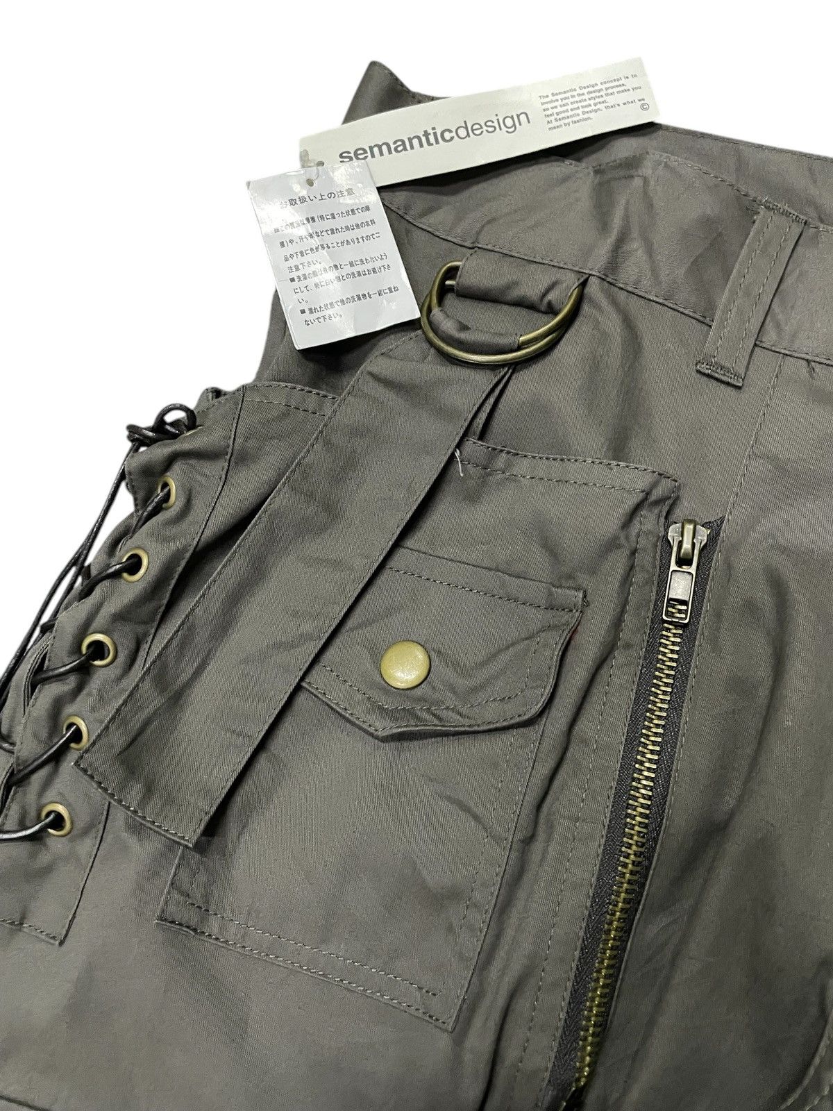 If Six Was Nine × Tornado Mart × semanticdesign NWT Semantic Design Laces Up Detachable Flare Pants Size US 32 / EU 48 - 3 Thumbnail