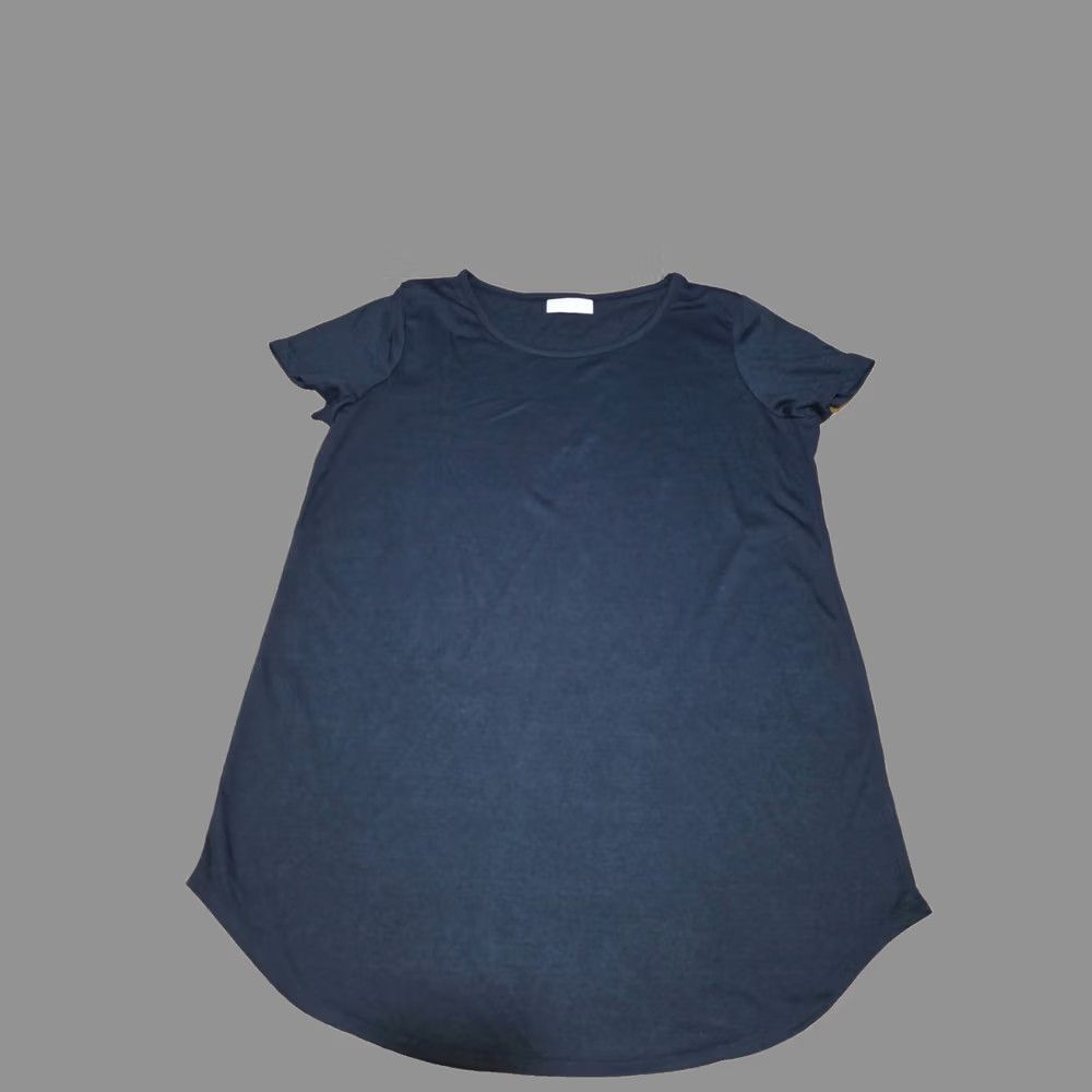 Vintage Bobbie Brooks Tunic Top Women's XL Black Short Sleeve Round Neck Pullover Blouse Casual Lightweight Fleece Modern Dressy Everyday Size XL / US 12-14 / IT 48-50 - 1 Thumbnail