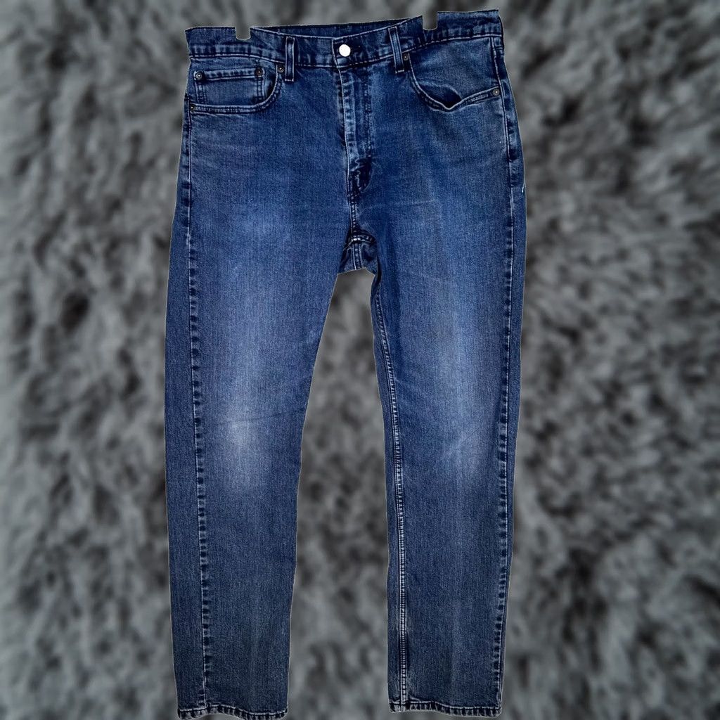 Levi's Levi's 559 Jeans Mens 36x34 Blue Denim Relaxed Straight Mid Rise Stretch Zip Fly Size US 36 / EU 52 - 1 Thumbnail