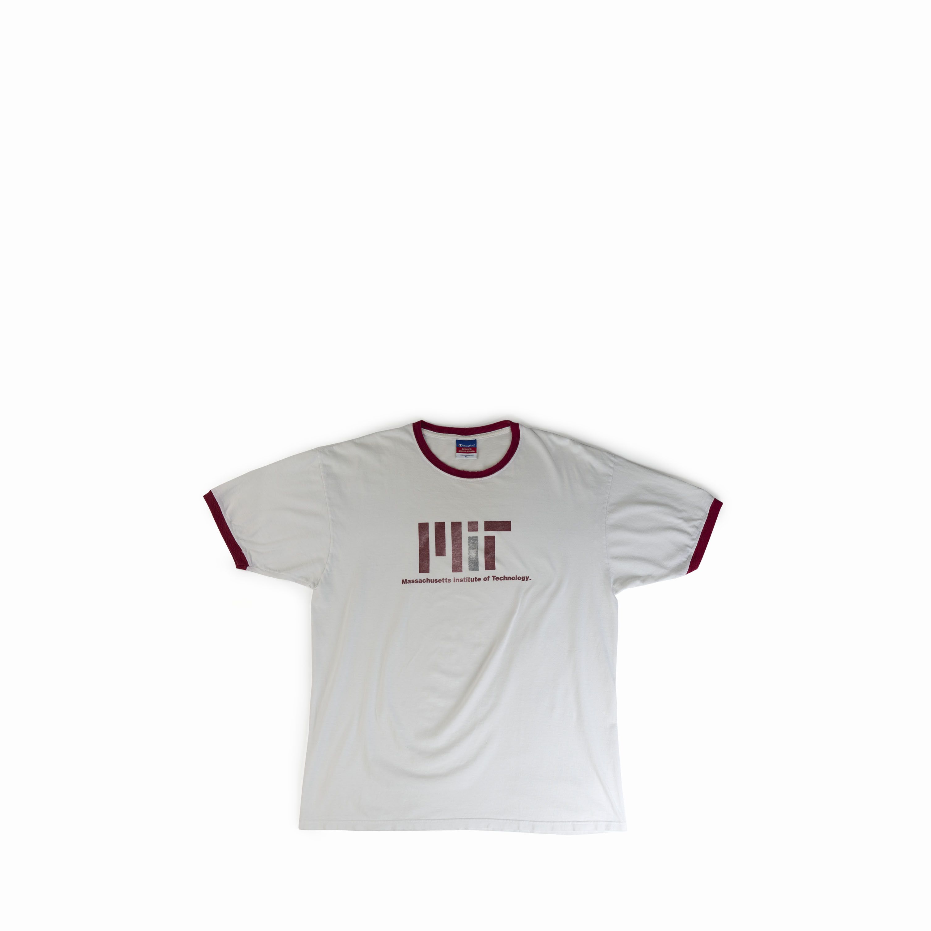 Champion × Vintage Vintage 2000's MIT Massachusetts Thrashed Tee Shirt Size US XL / EU 56 / 4 - 1 Thumbnail