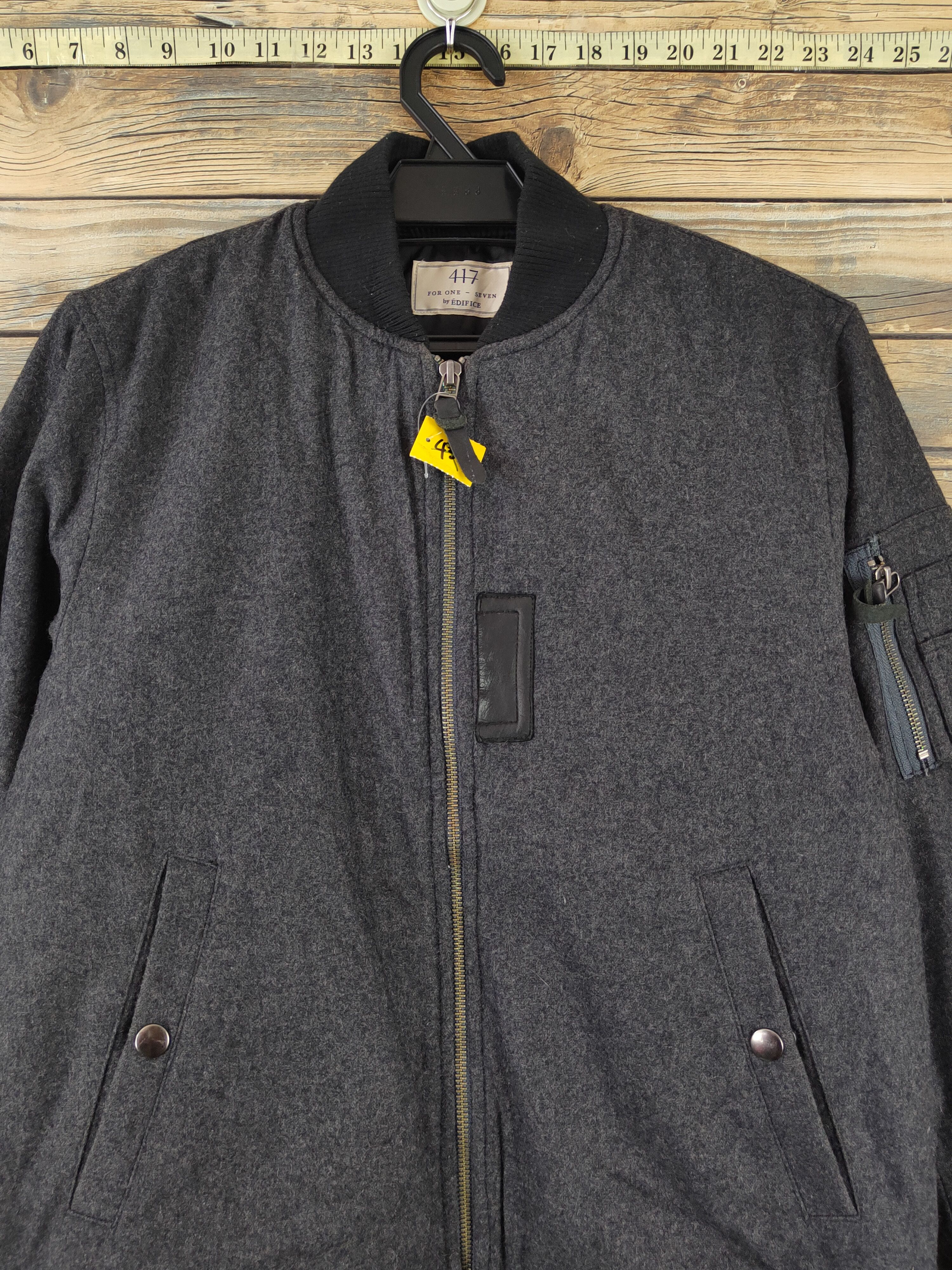 Japanese Brand × Vintage For One Seven-Edifice 417 Black Wool Jackets #W2246 Size US S / EU 44-46 / 1 - 2 Thumbnail