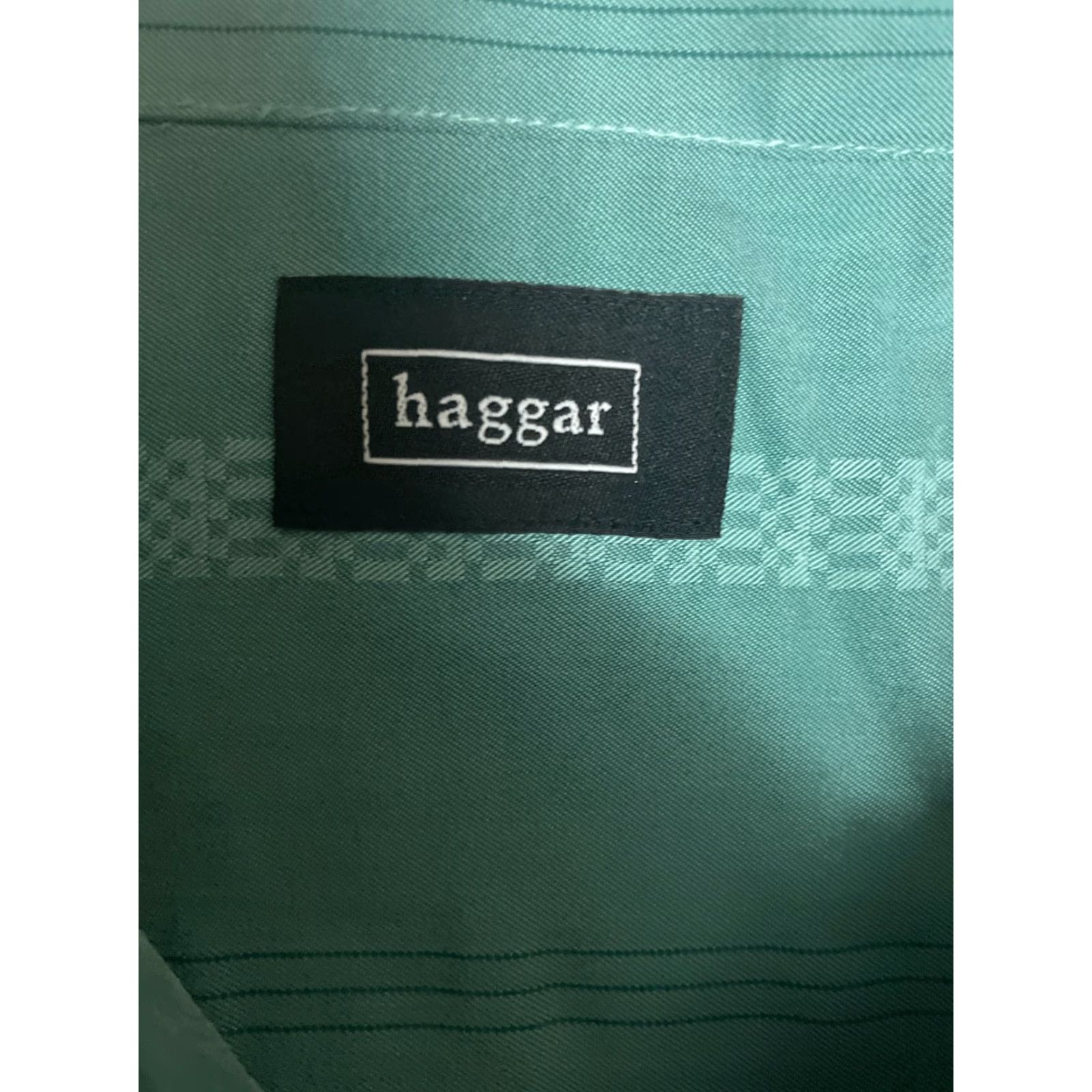 Haggar Haggar Short Sleeve Button Up Shirt Men's Size Large Blue Stripes Size US L / EU 52-54 / 3 - 6 Thumbnail