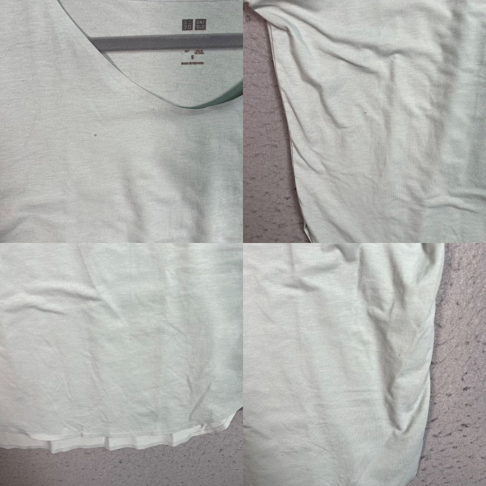 Uniqlo Uniqlo T-Shirt Small Light Green Short Sleeve Athletic Womens Size S / US 4 / IT 40 - 8 Thumbnail