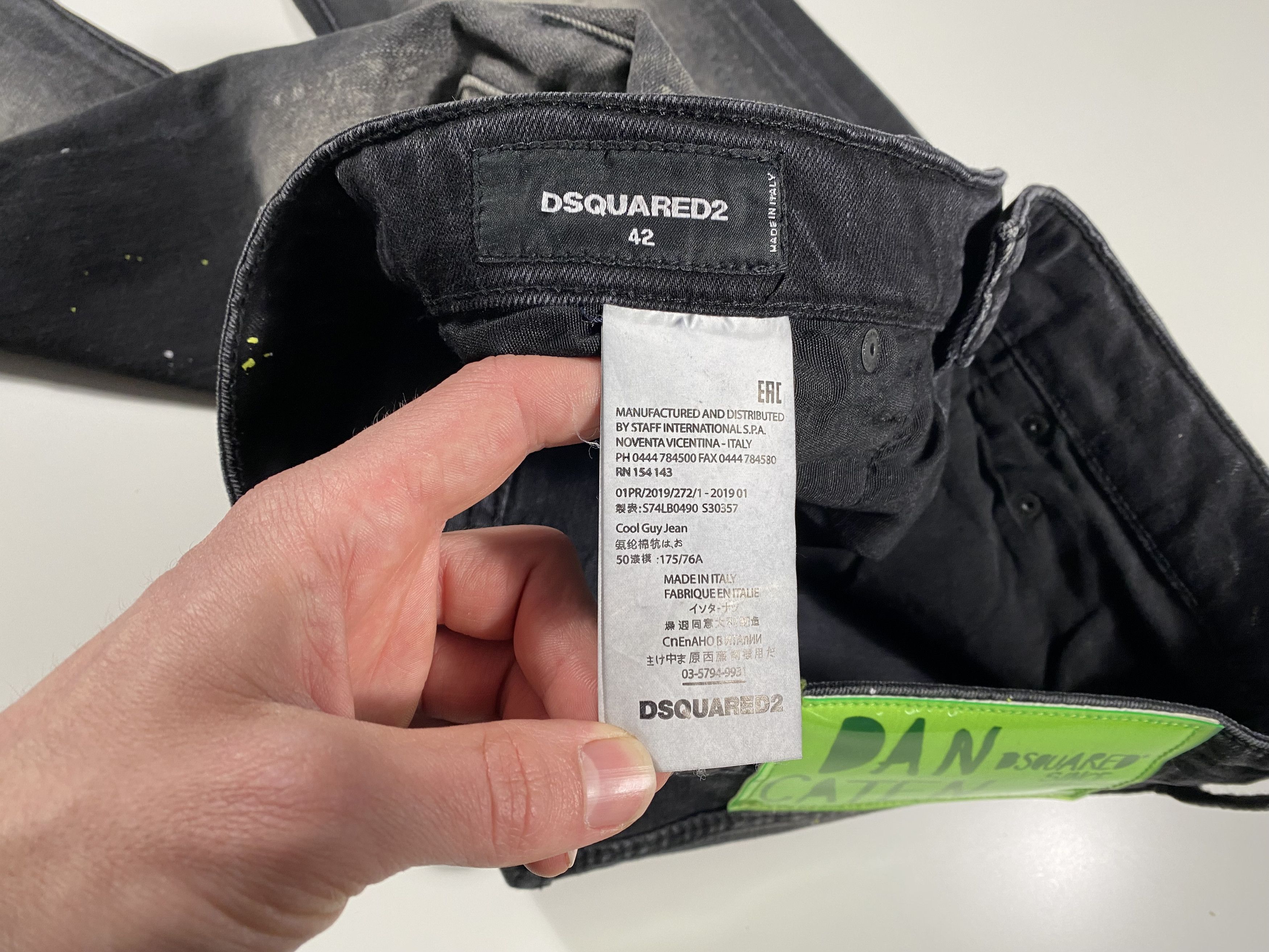 Dsquared2 Dsquared2 Dan Caten Distressed Cool Guy Jeans Black 31x32 Size US 31 - 5 Thumbnail