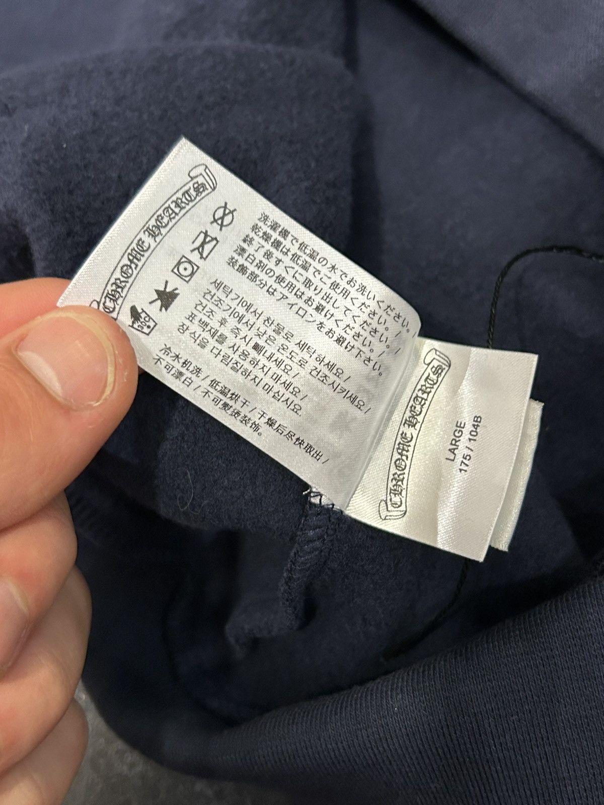 Chrome Hearts Chrome Hearts Eyechart Hooded Sweatshirt Navy Size US L / EU 52-54 / 3 - 6 Thumbnail