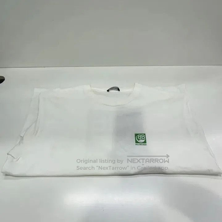 Balenciaga Balenciaga Eco Logo Short Sleeve T. Size US XL / EU 56 / 4 - 4 Thumbnail