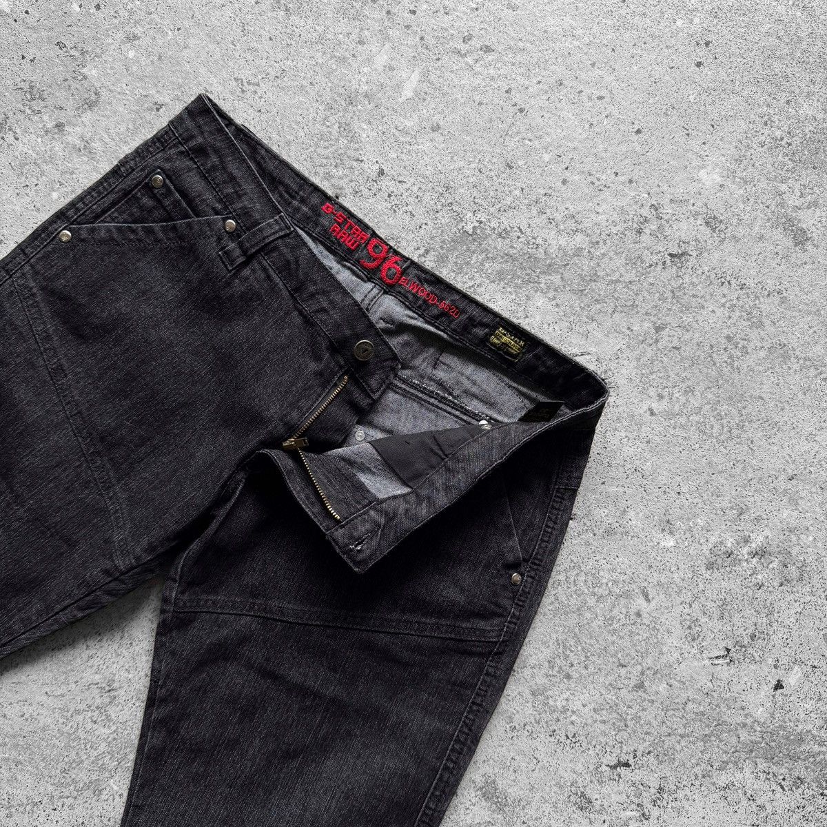G-Star G-Star Raw Originals Vintage 96 Graphic Multi Pocket Jeans Size 33" - 3 Thumbnail