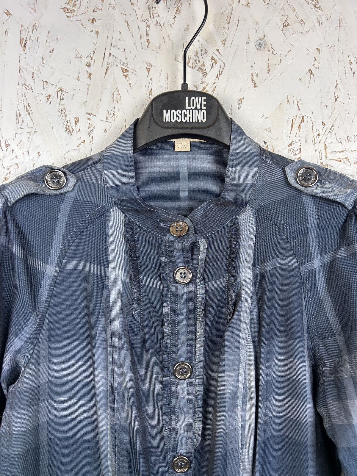 Burberry Burberry Nova Check Checkered Button Up Dress Size M / US 6-8 / IT 42-44 - 3 Thumbnail