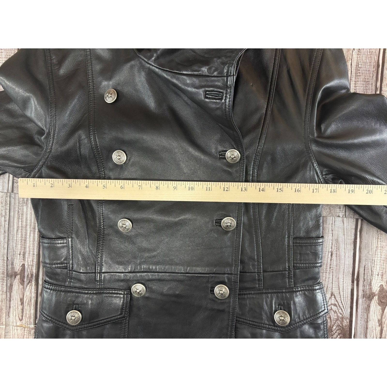 Other Tasha Polizzi collection Leather double breasted Jacket size Size M / US 6-8 / IT 42-44 - 7 Thumbnail