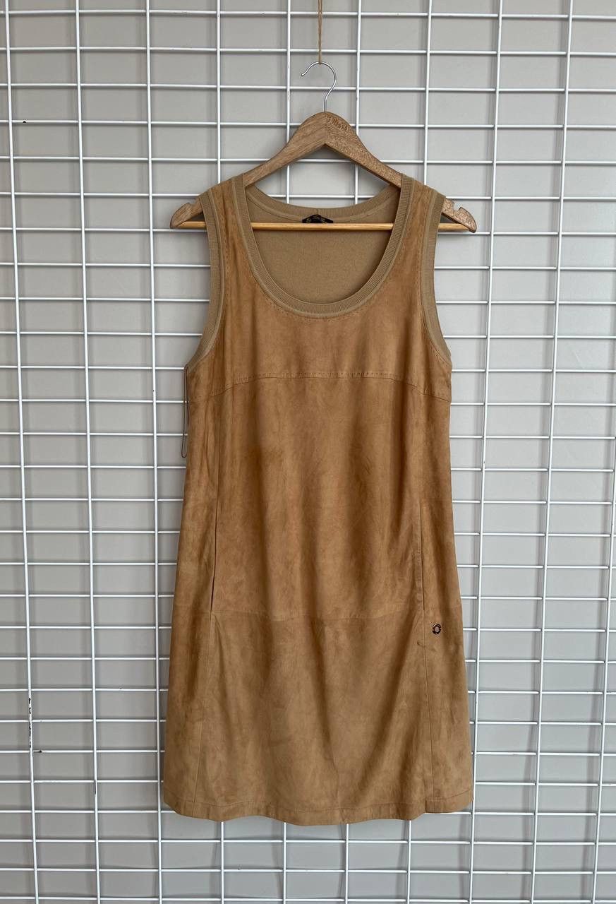 Loro Piana Suede / Cashmere Dress Womens Size 42 or S/M