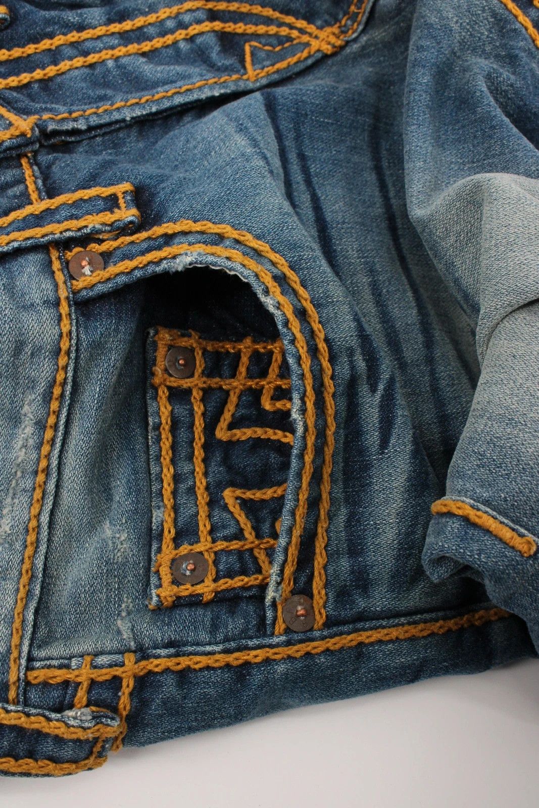 True Religion Loose Jeans Sematary Baggy Drip Budda Drain truey Size US 32 / EU 48 - 6 Thumbnail