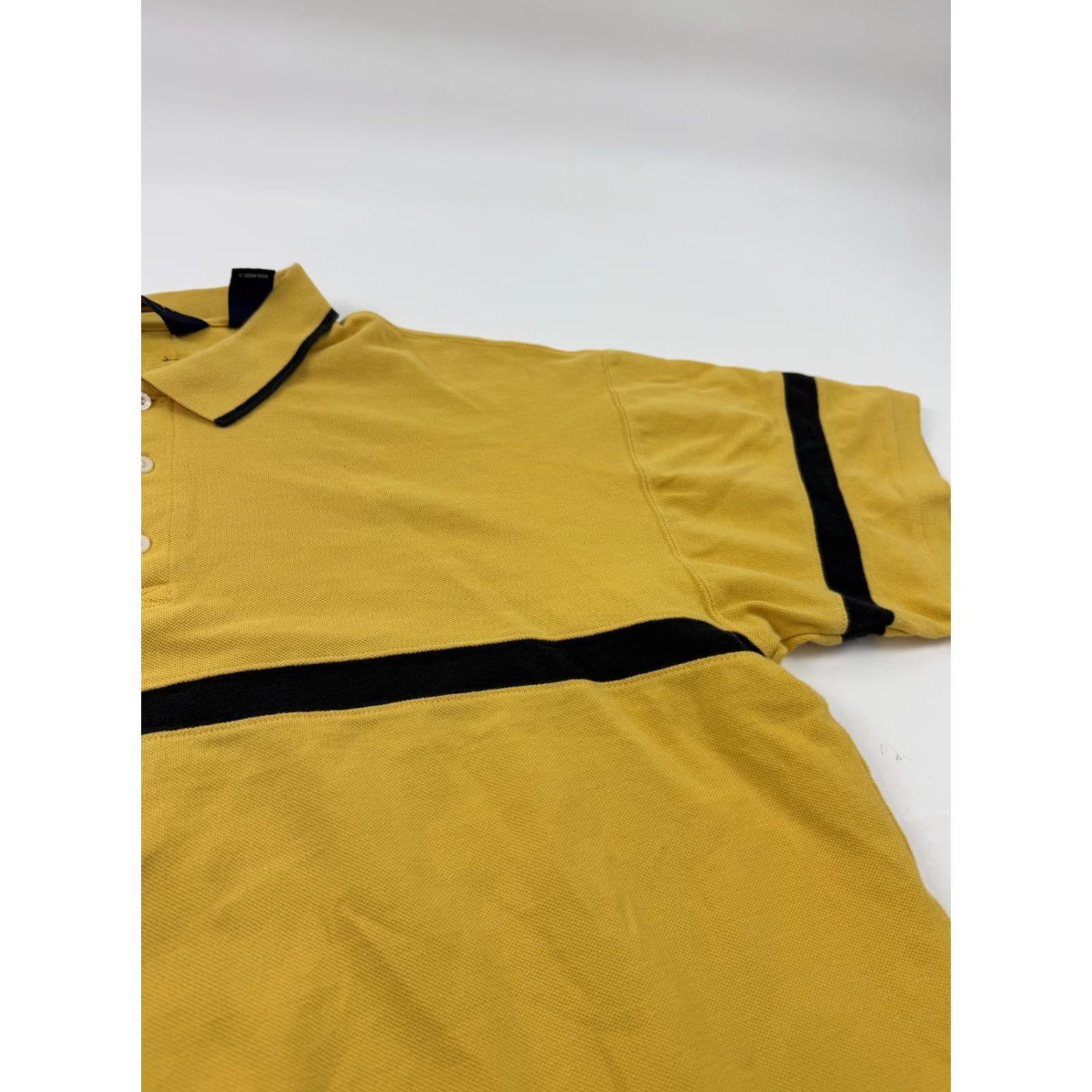 Eddie Bauer Eddie Bauer EBTEK Polo Shirt Mens L Yellow Striped Cotton Golf Casual Top Size US L / EU 52-54 / 3 - 4 Thumbnail