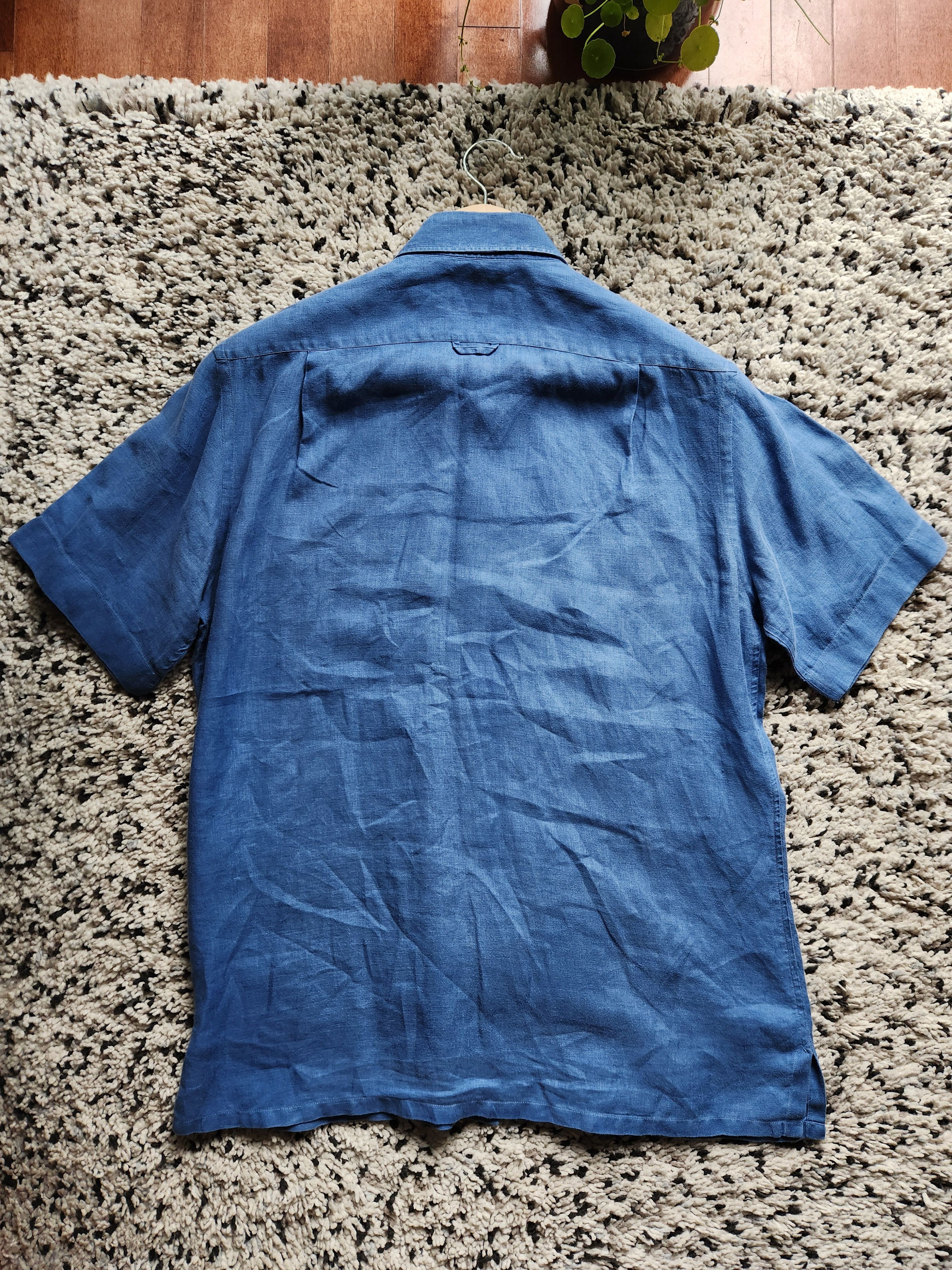 Harry Rosen Vintage Harry Rosen Linen Button-Up Size US M / EU 48-50 / 2 - 2 Thumbnail