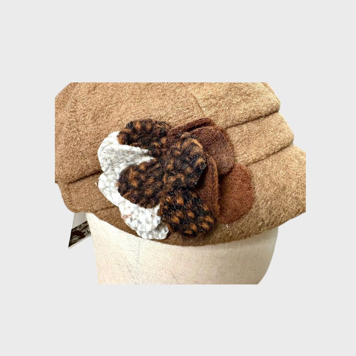 Other Complit Womens Brown Newsboy Style Wool Winter Hat OS Size ONE SIZE - 8 Thumbnail