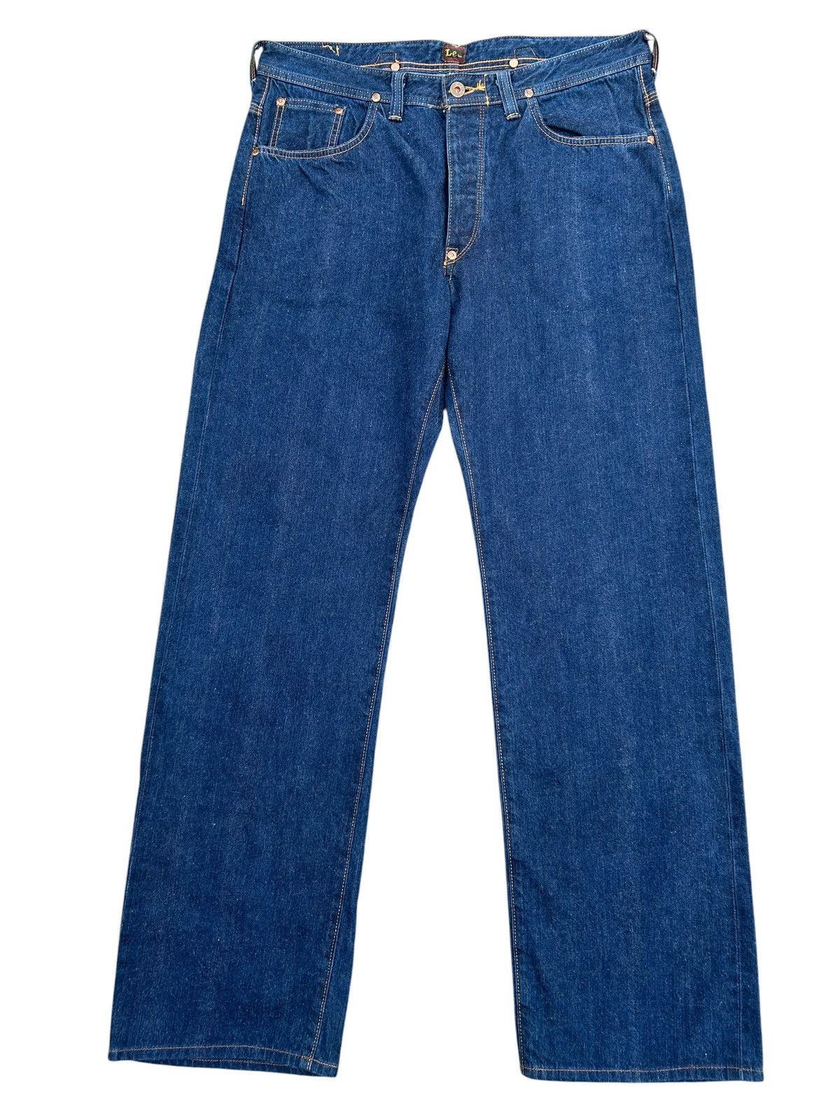 Kapital Buckle Back Vintage Lee Cowboy Selvedge Distressed Denim Size US 36 / EU 52 - 4 Thumbnail