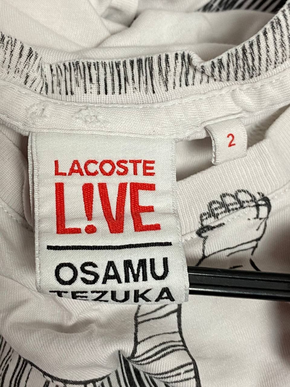 Lacoste Lacoste Live L!ve Osamu Tezuka T Shirt Size XXS / US 00 / IT 34 - 20 Thumbnail