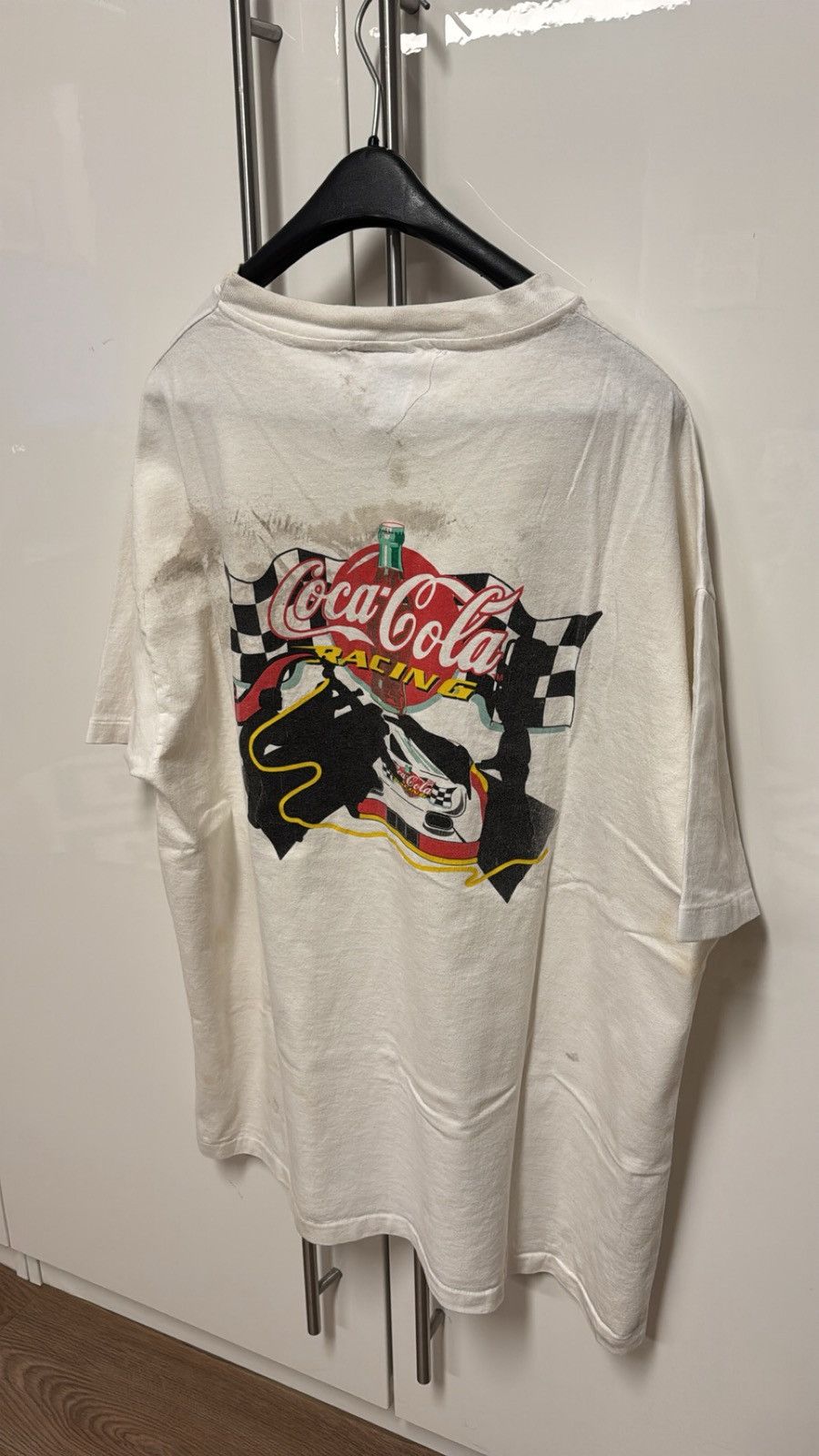 Vintage Vintage 90s Coca-Cola Racing Double Sided Graphic Tee Size US XL / EU 56 / 4 - 2 Thumbnail