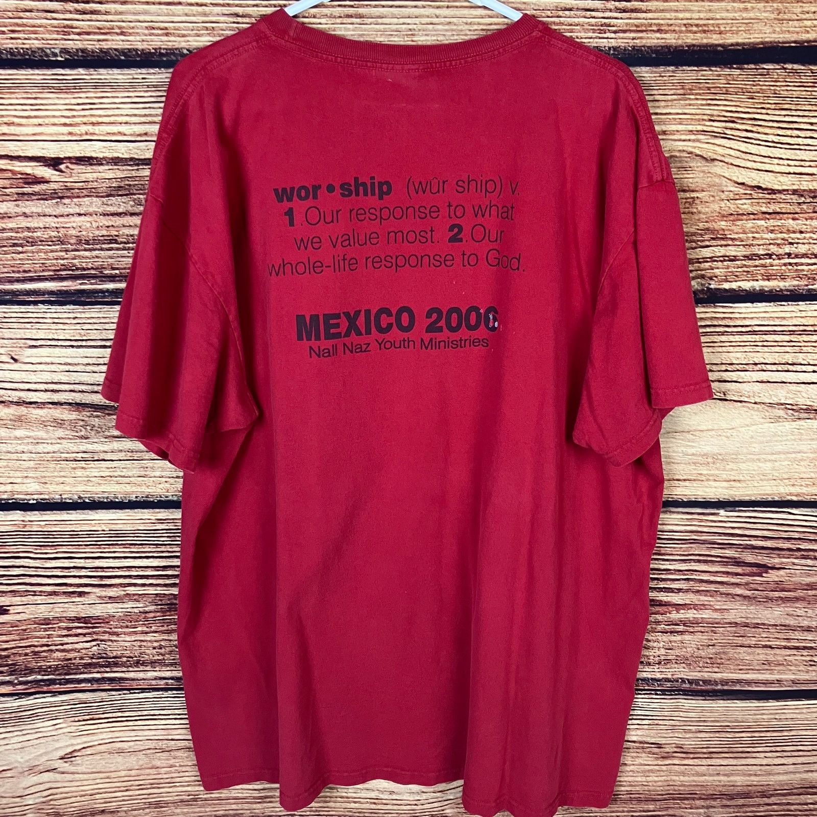Vintage 2006 Tools for Worship Mexico Ministries Double Sided Tshirt Size US XXL / EU 58 / 5 - 4 Thumbnail