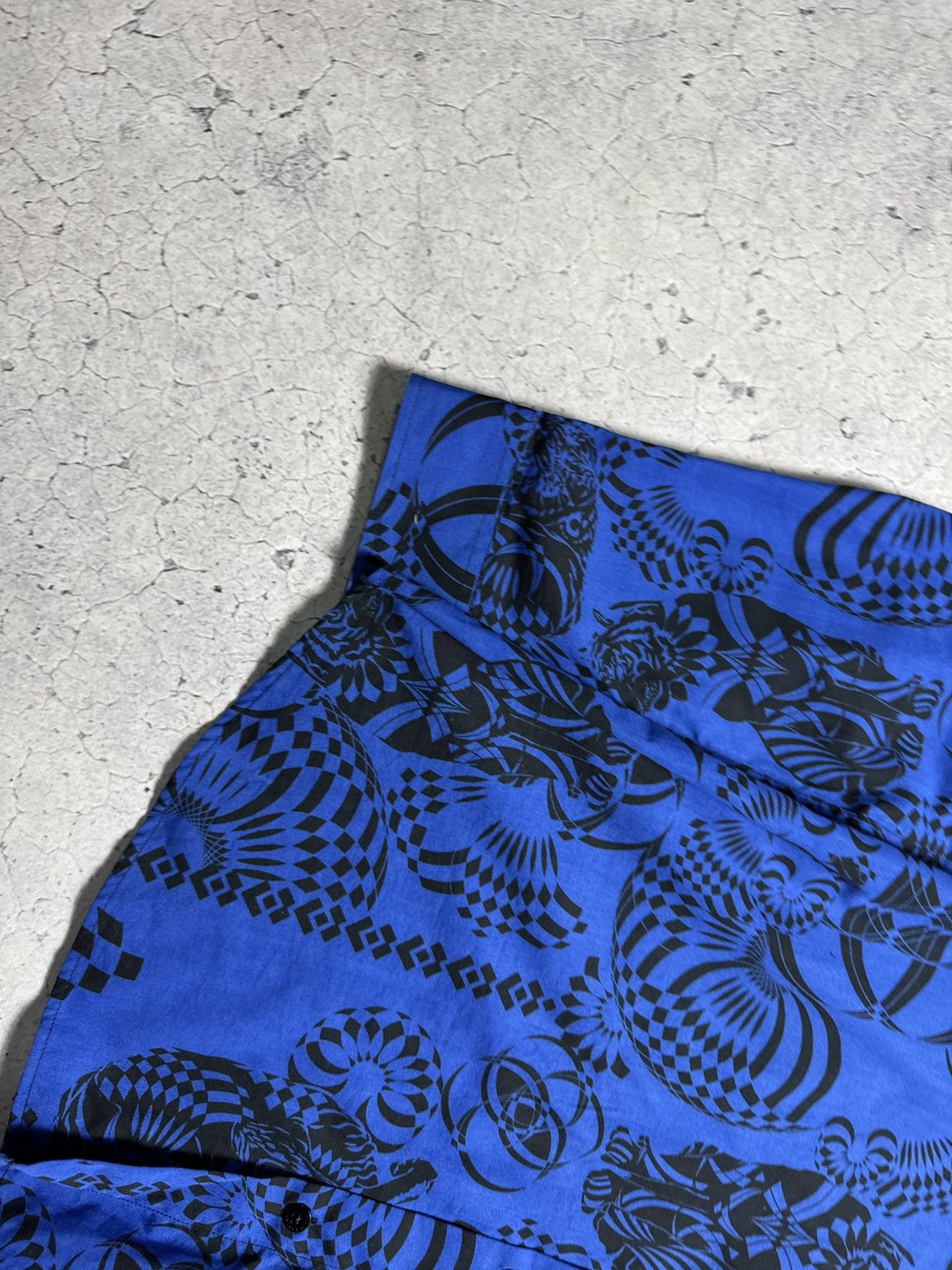 Versace Versace Jeans Luxury Button Up Shirt Size XL Blue Size US XL / EU 56 / 4 - 3 Thumbnail