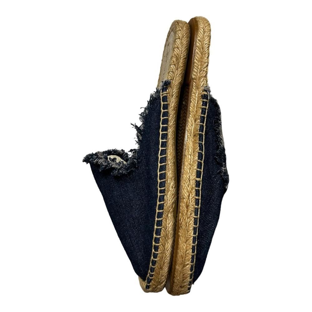 Soludos Soludos | Frayed Denim Flat Mules Espadrilles Size 8 Size US 8 / IT 38 - 5 Thumbnail