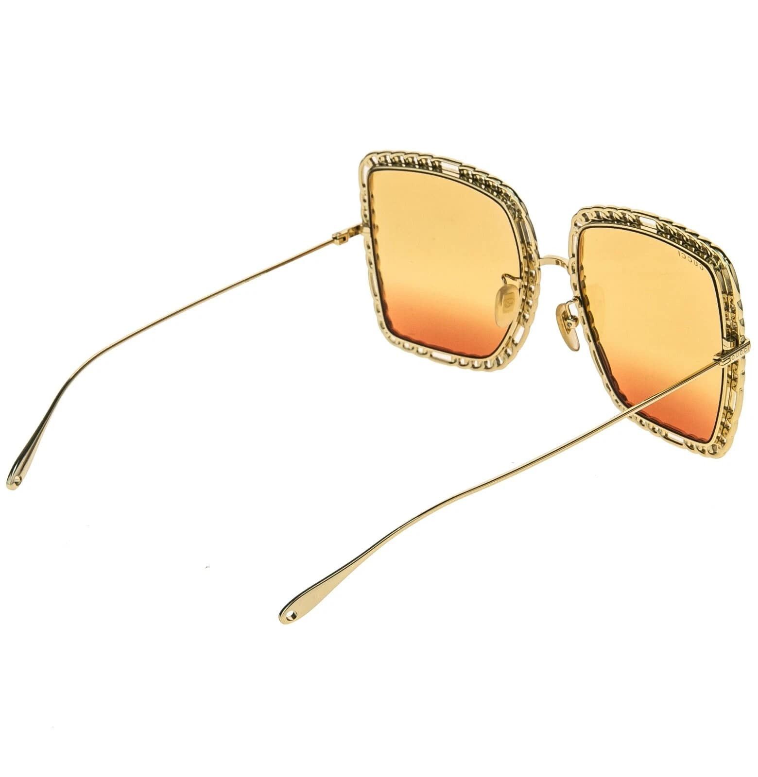 Gucci GUCCI GG1033S 1033 Gold Orange Chain Necklace Pearl Pendant Size ONE SIZE - 2 Thumbnail