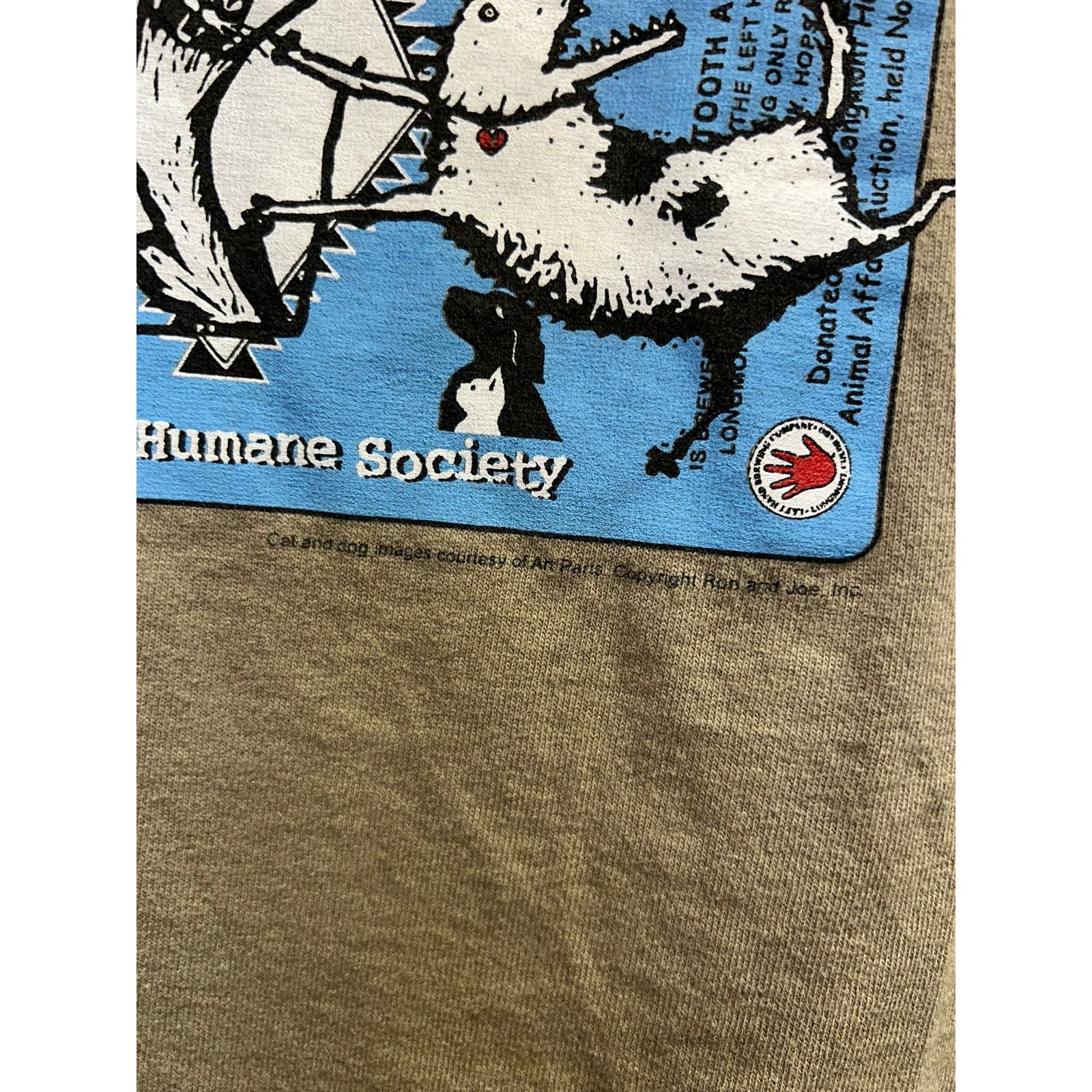 Fruit Of The Loom Vintage Happy Tail Ale Shirt Longmont Humane Graphic Tee L Size US L / EU 52-54 / 3 - 5 Thumbnail