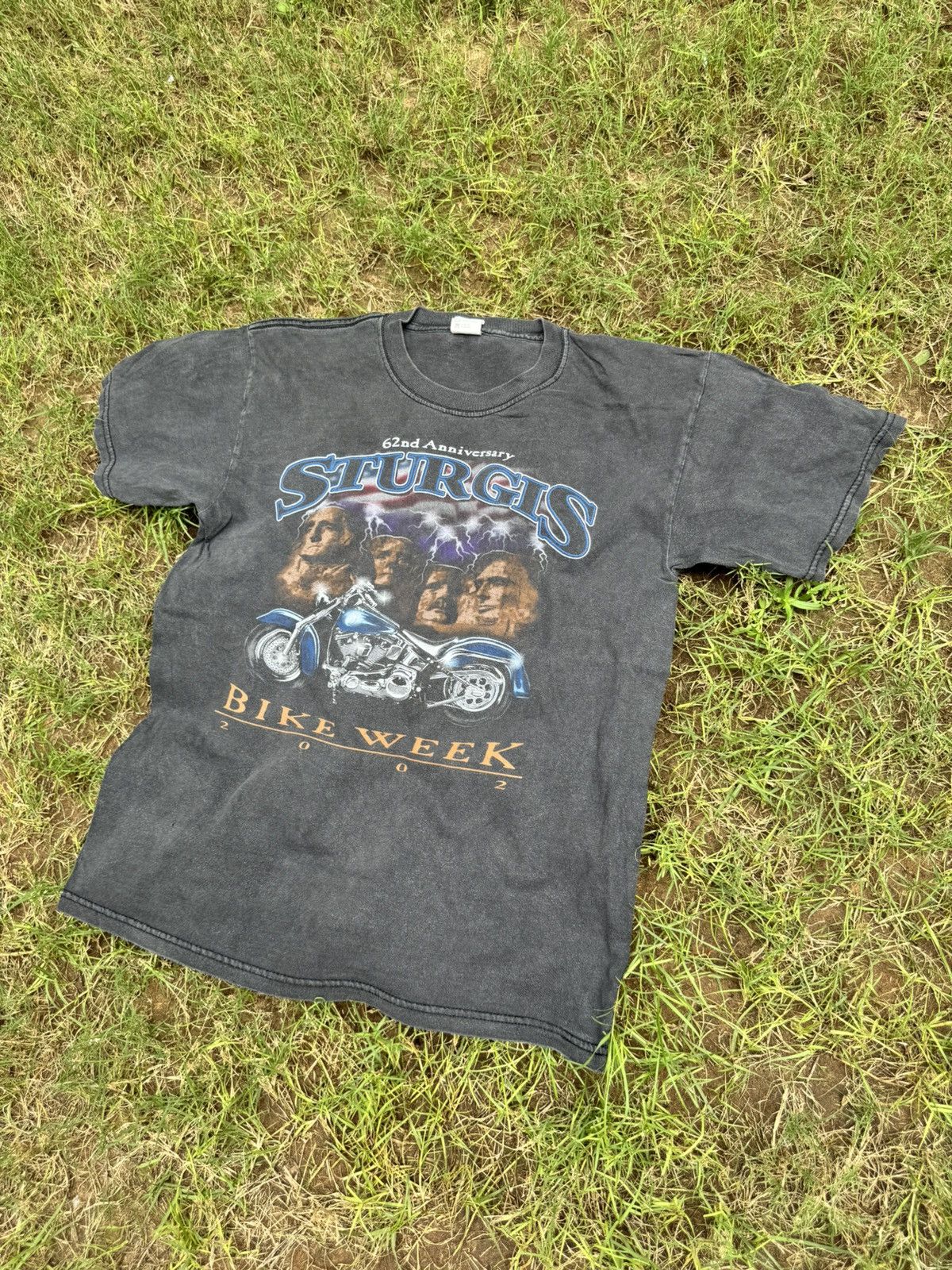 Vintage Vintage Sturgis Bike Week 62nd Anniversary 2002 T- Shirt Size US M / EU 48-50 / 2 - 2 Thumbnail