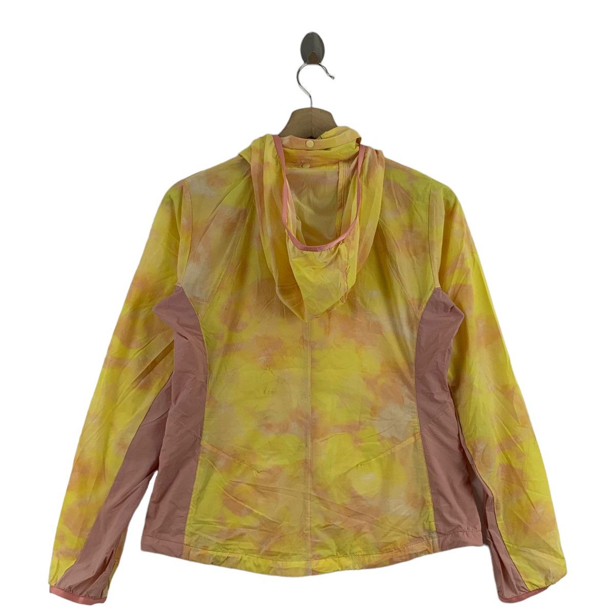 Anime ANIMA Overprint Design Yellow Hooded Windbreaker Light Size S / US 4 / IT 40 - 4 Thumbnail