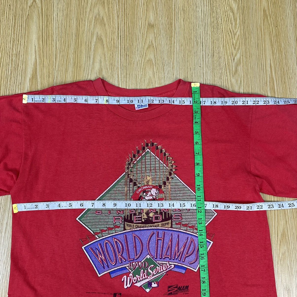 Salem Sportswear Vtg 1990 Salem Sportswear MLB Cininnati Reds Champion A884 Size US XL / EU 56 / 4 - 9 Thumbnail