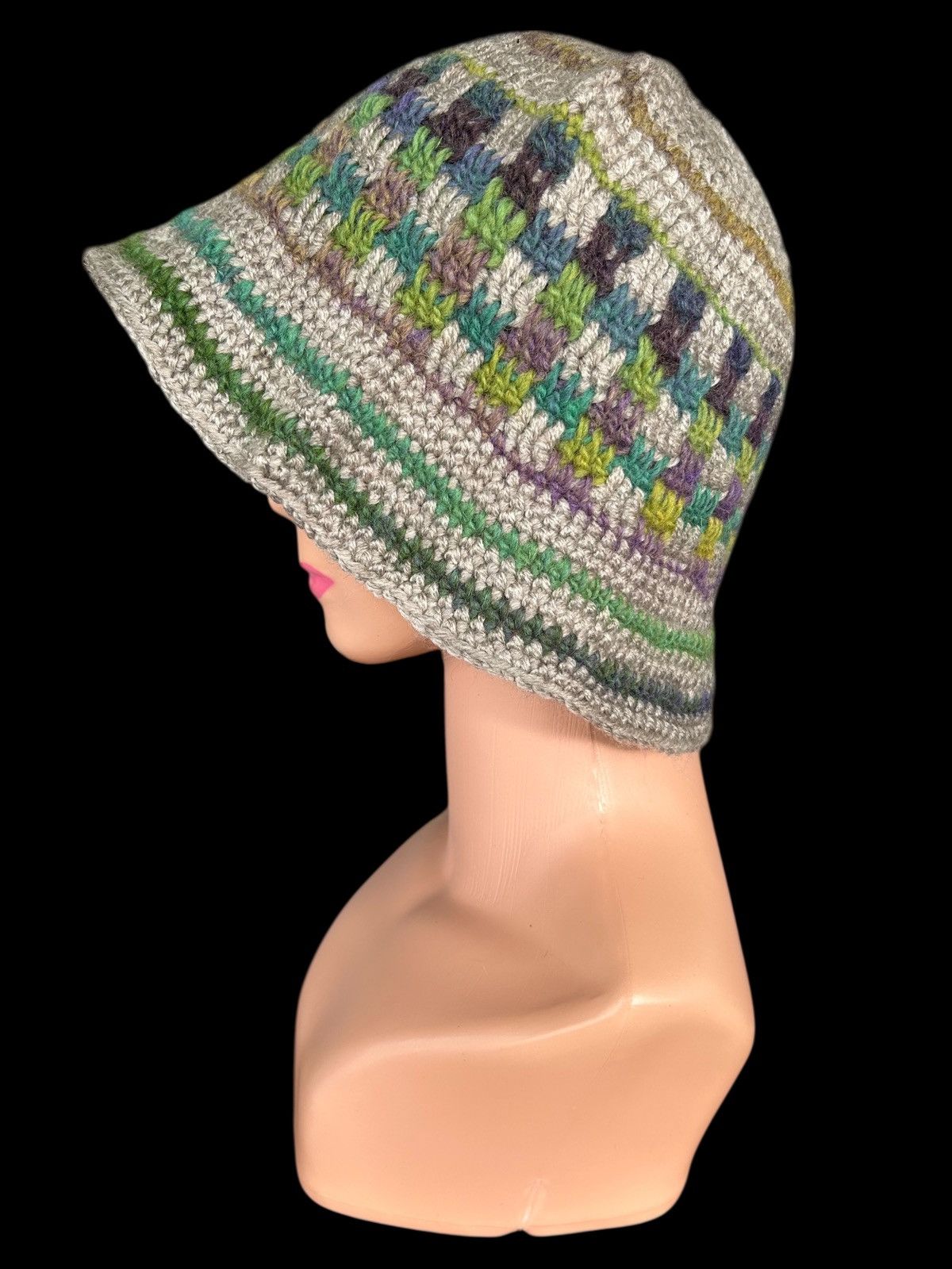 Japanese Brand × Kapital × Vintage Crochet Knitted Handmade Bucket Hats Size ONE SIZE - 1 Thumbnail