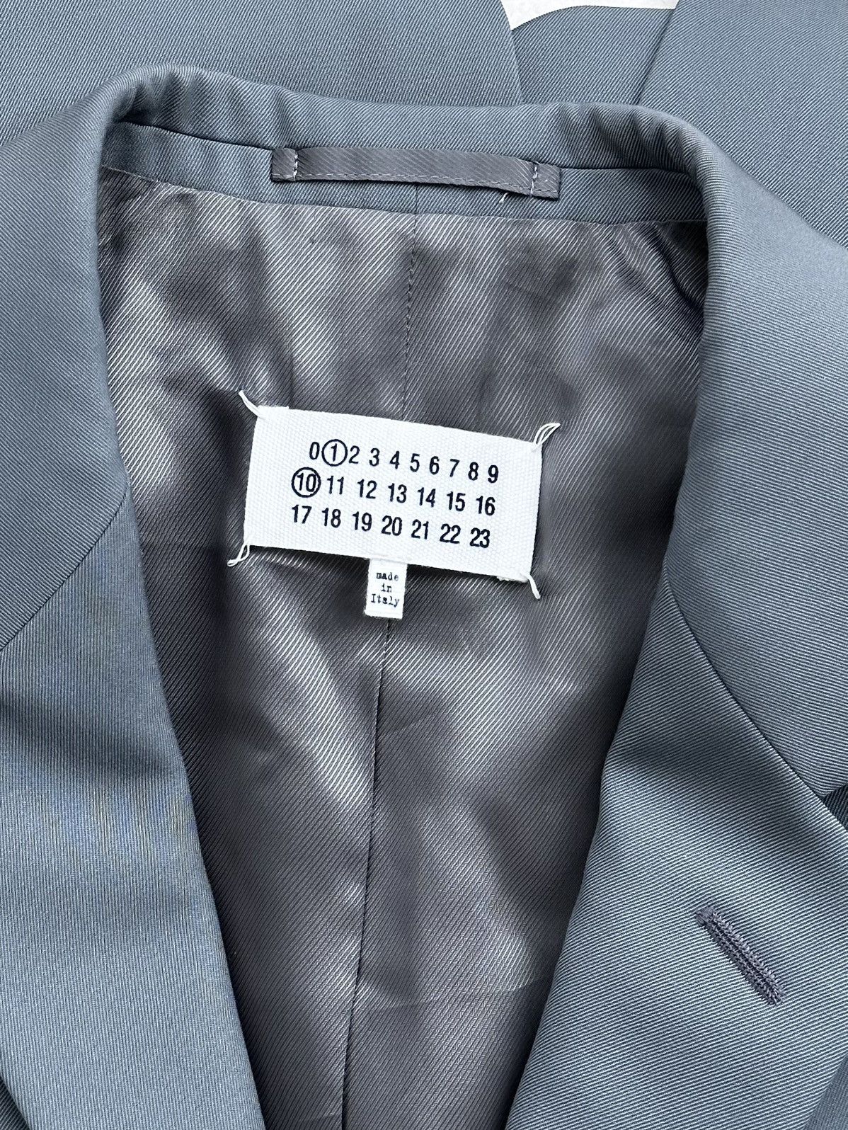 Maison Margiela × Saint Laurent Paris Maison Margiela British Mohair Suit Grey Jacket Blazer Size 50R - 5 Thumbnail