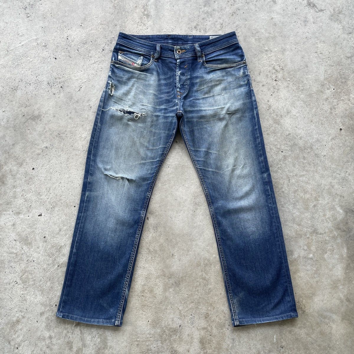 Diesel Vintage Diesel Industry Distressed Jeans Denim Faded Pants Size US 32 / EU 48 - 1 Thumbnail