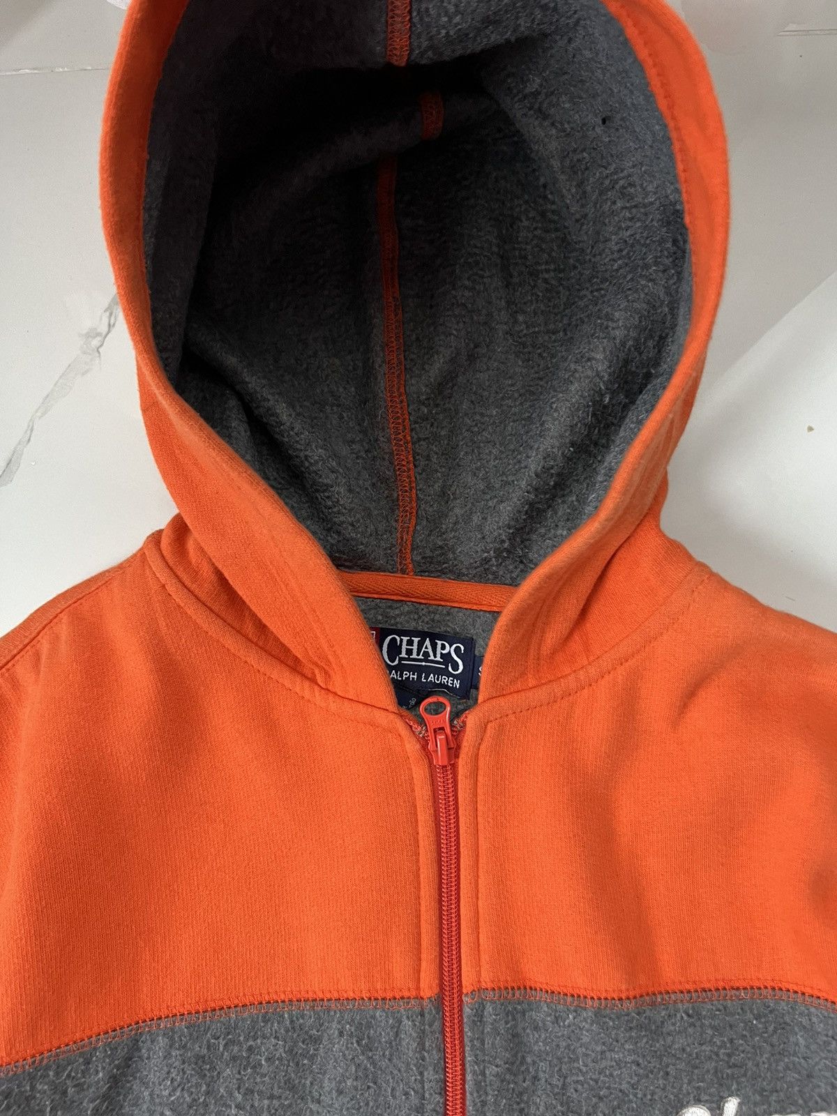 Polo Ralph Lauren × Vintage 90's RALPH LAUREN CHAPS RETRO RARE ZIP BIG LOGO HOODIE Y2K Size US S / EU 44-46 / 1 - 3 Thumbnail