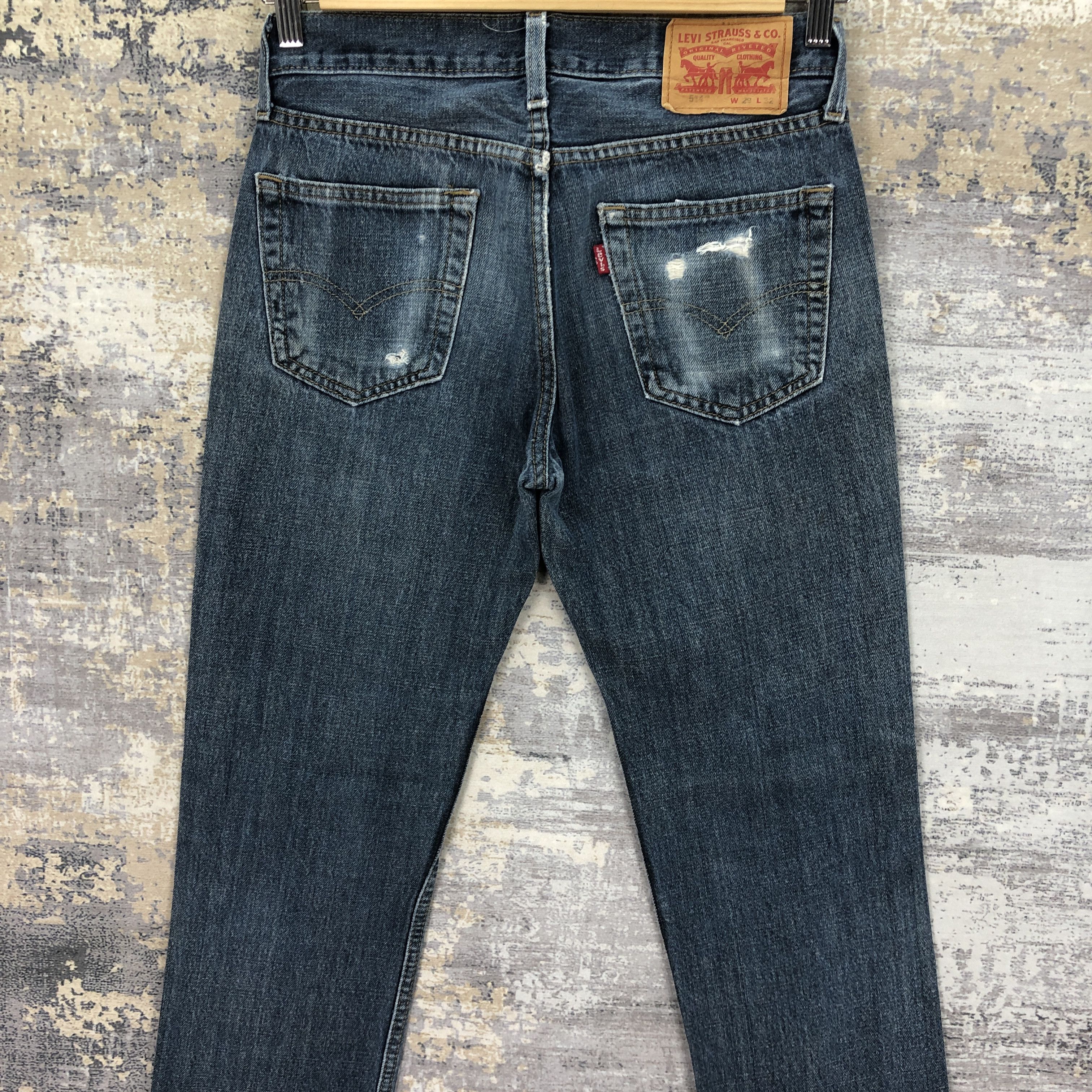 Levi's Vintage Levis 514 Jeans Distressed Levi's Faded Denim Size 28" / US 6 / IT 42 - 4 Thumbnail